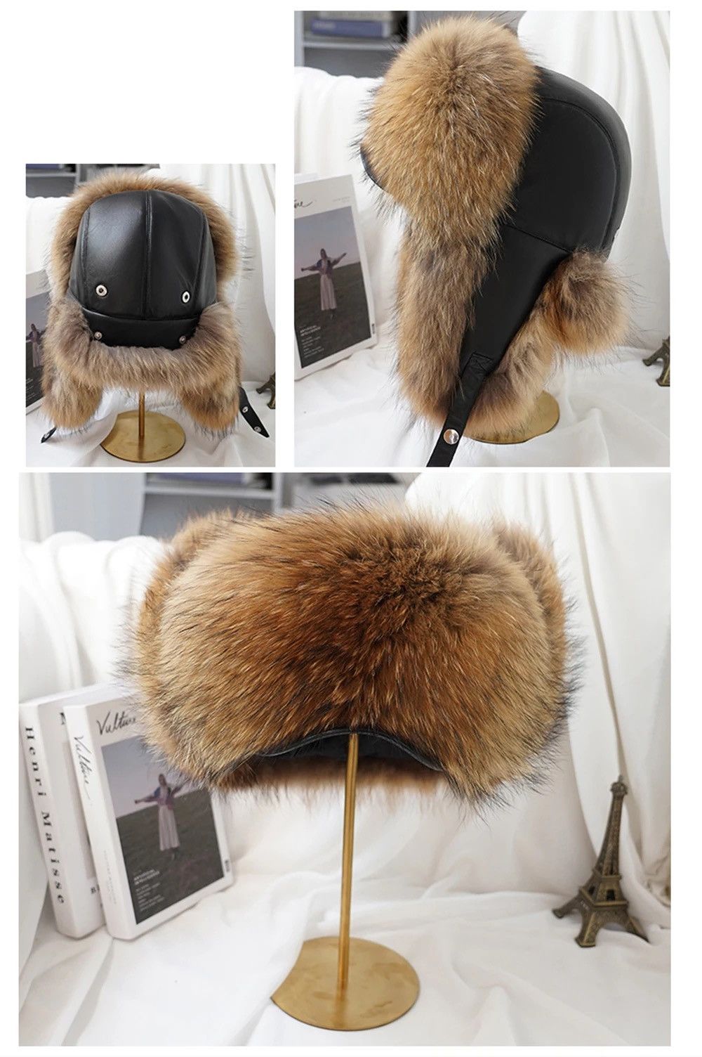 Other Fur Ushanka Cap Trapper Russian Man Ski Hats Size ONE SIZE - 1 Thumbnail