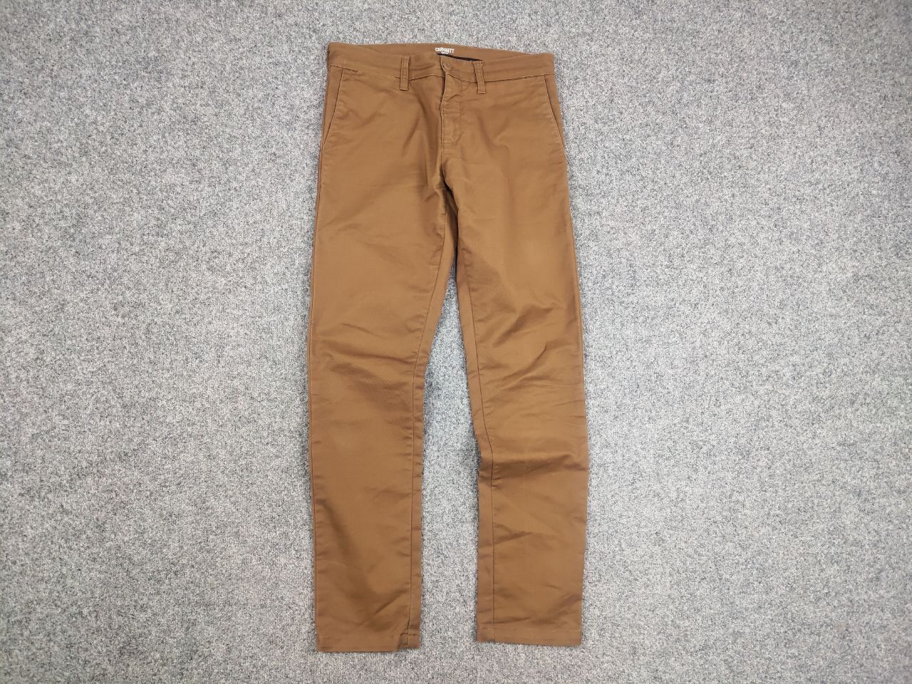 Carhartt Vintage Carhartt Wip Sid Pants Brown Logo Chino Trouser Size US 31 - 2 Thumbnail
