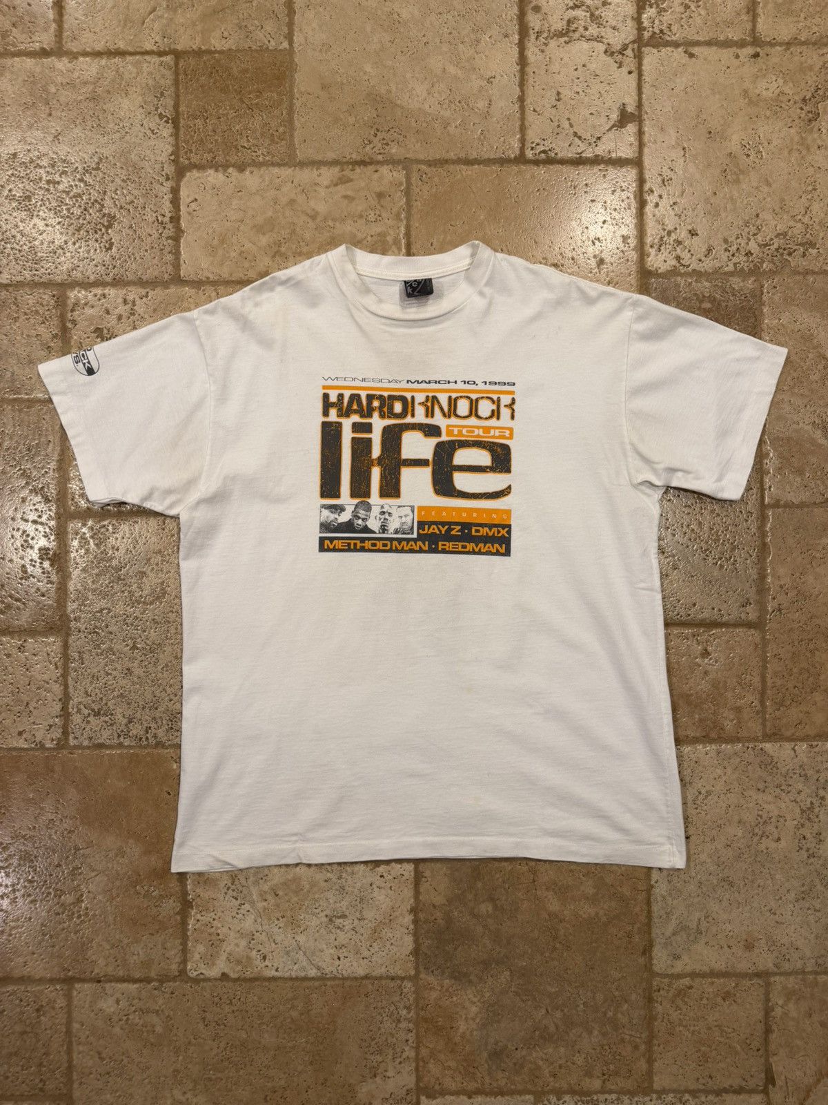 Vintage Vintage Jay Z DMX Hard Knock Life Ryde Die Tour ‘99 Rap Tee Size US XXL / EU 58 / 5 - 3 Thumbnail