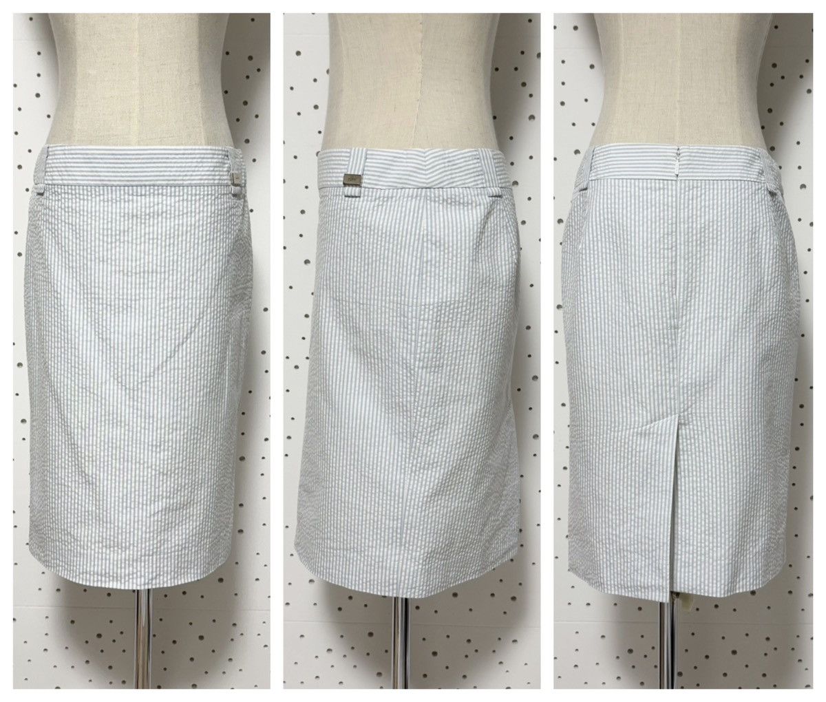 Gucci Authentic Gucci 1B GG seersucker striped skirt suit 36 38 Size XS / US 0-2 / IT 36-38 - 10 Thumbnail