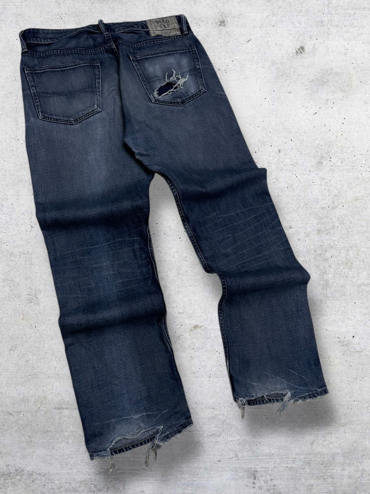 Polo Ralph Lauren VINTAGE POLO RAPLH LAUREN OG 90S DESIGNER DISTRESSED DENIM Size US 34 / EU 50 - 9 Thumbnail