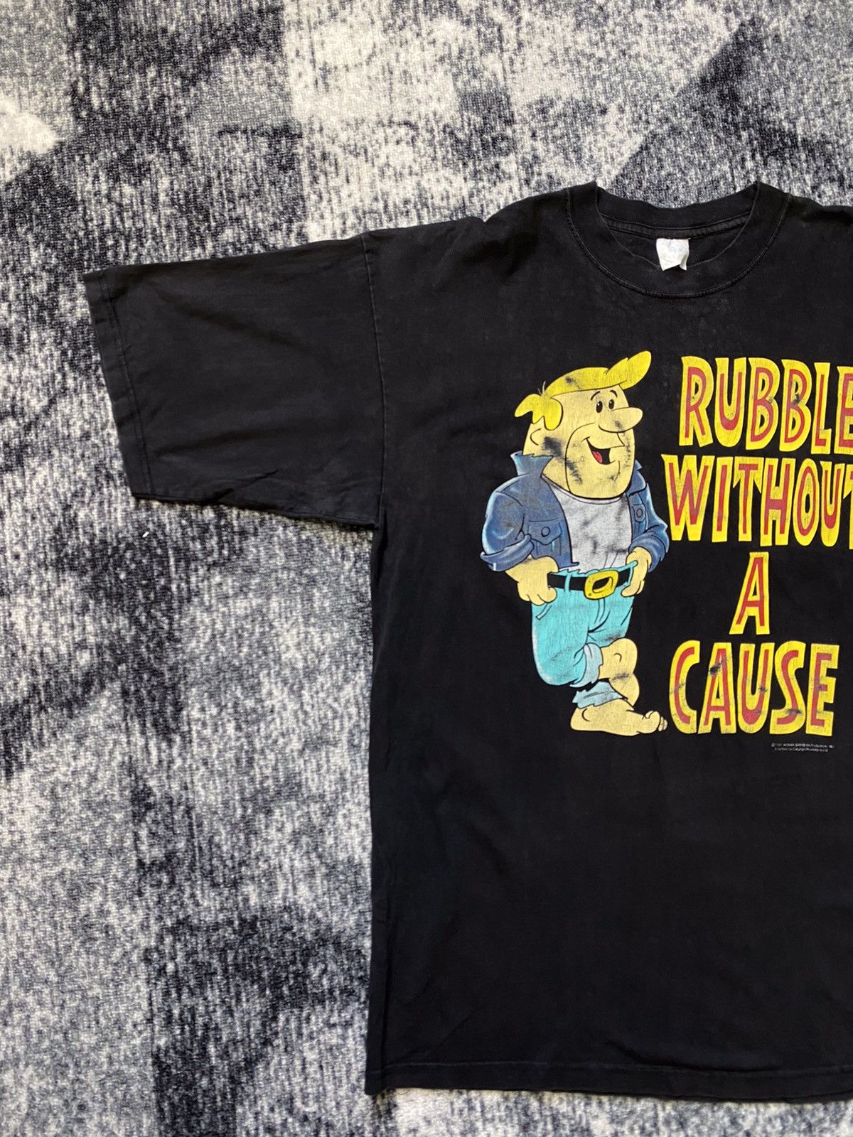 Cartoon Network × Disney × Nickelodeon Vintage flintsone Barney rubble without a cause 1993 T Shirt Size US XL / EU 56 / 4 - 3 Thumbnail