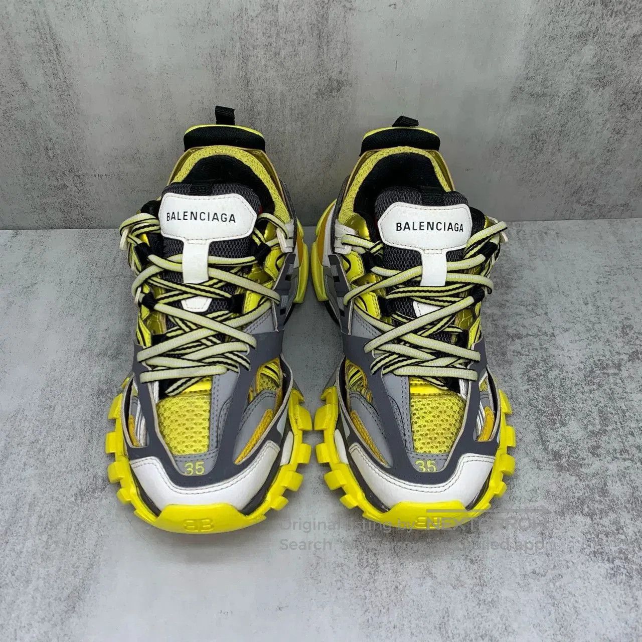 Balenciaga Balenciaga Track Sneakers Gray Yellow Size 35. Size US 5 / EU 37 - 4 Thumbnail