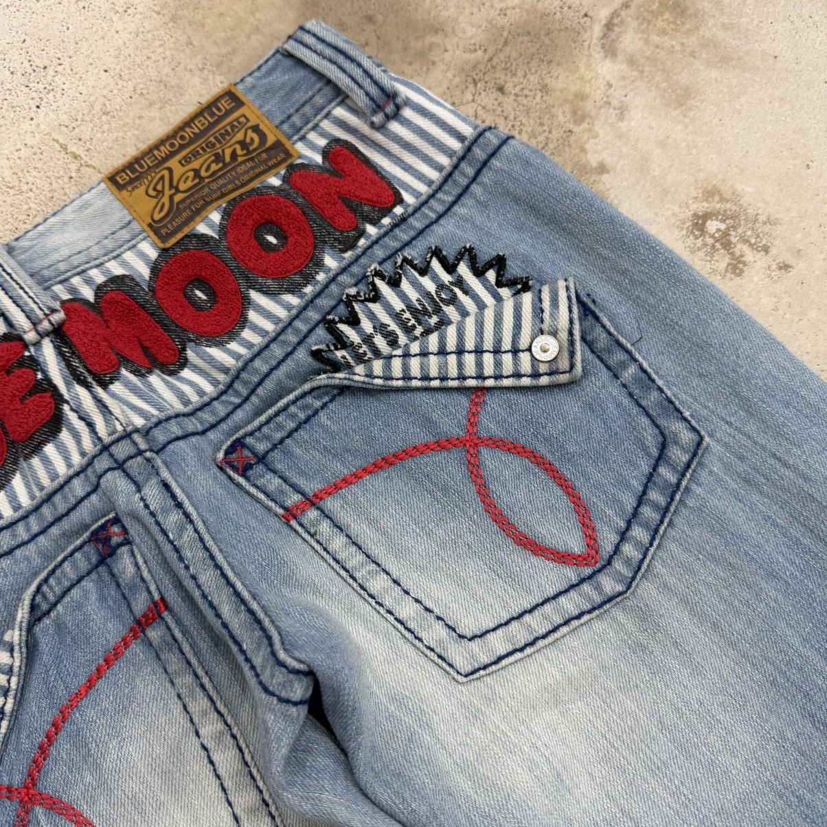 Japanese Brand Blue Moon Bluee Hickory Waist Printed Surfing Clone Devgru Size US 30 / EU 46 - 15 Thumbnail