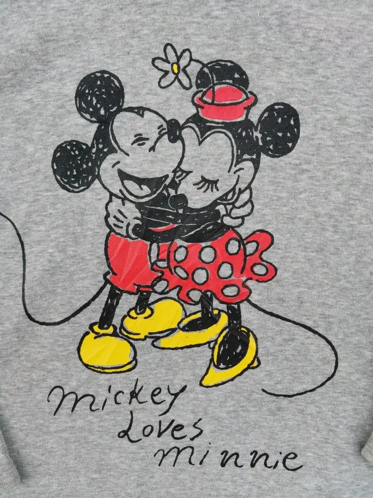 Disney Mickey Mouse: Mickey Love Minnie Big Logo Sweatshirt Size US L / EU 52-54 / 3 - 5 Thumbnail