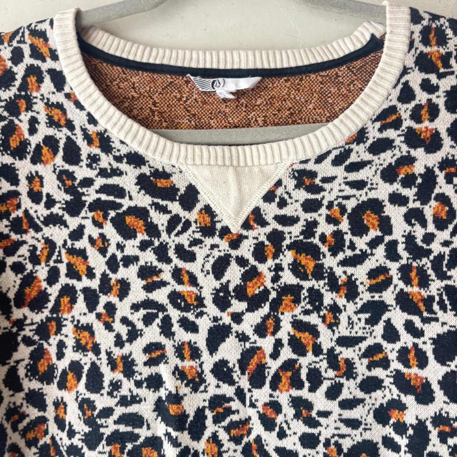 Volcom Volcom Women's Leopard Print Crew Neck Sweater Size S / US 4 / IT 40 - 3 Thumbnail