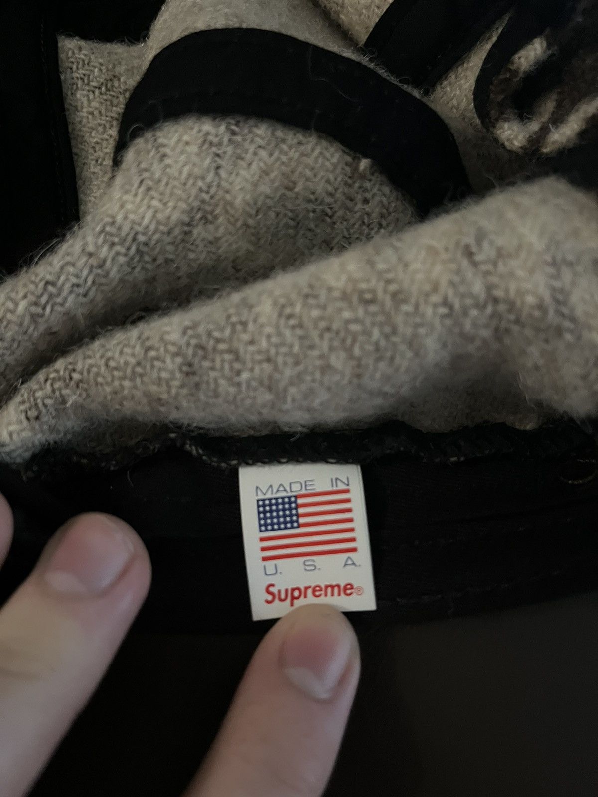Supreme Supreme 18AW Harris Tweed Camp Cap Cap Wool BRW Men Size ONE SIZE - 5 Thumbnail
