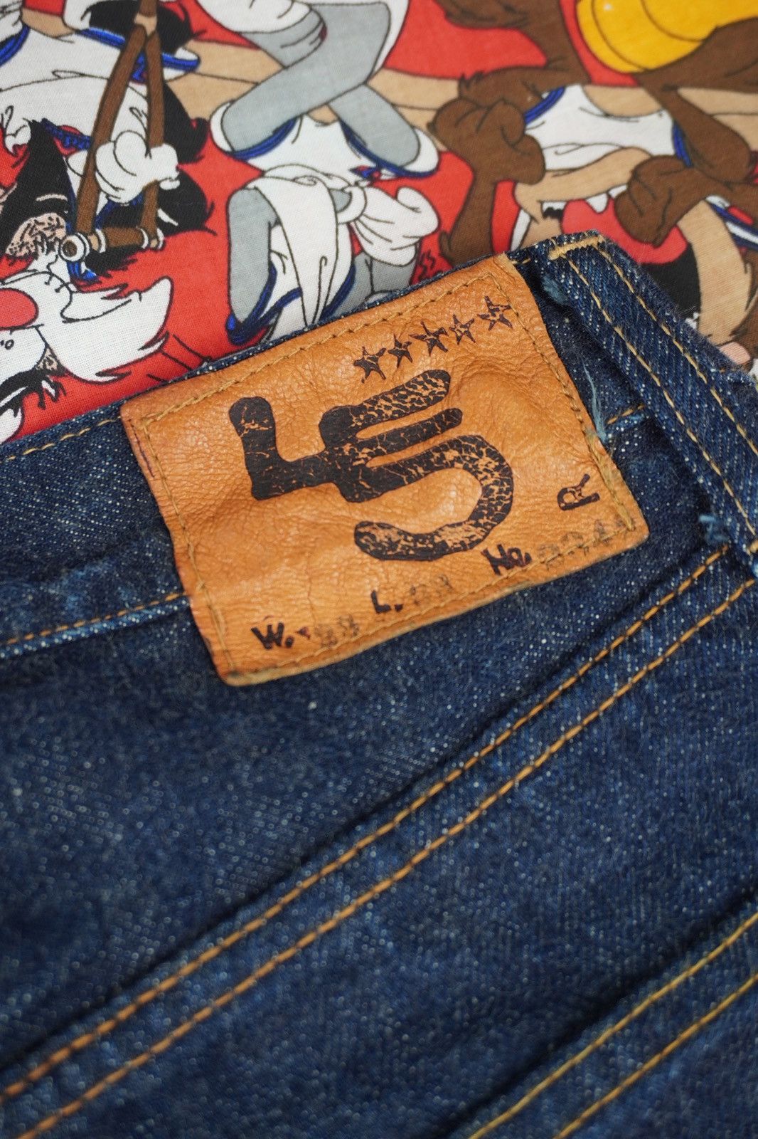 45rpm × Japanese Brand × Vintage Vintage 45Rpm L5 Red Selvedge Rare Like New Size US 27 - 10 Thumbnail