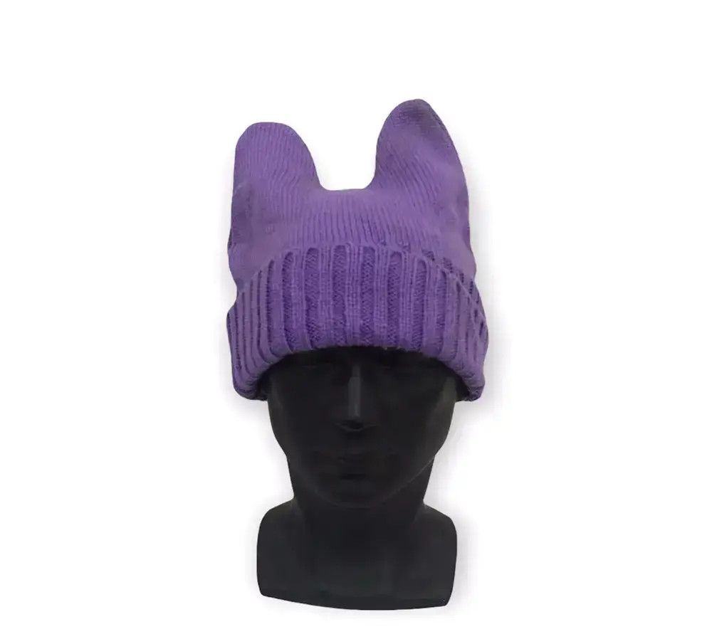 Vintage Japanese Brand Devil Horn Beanie Hat Size ONE SIZE - 1 Thumbnail