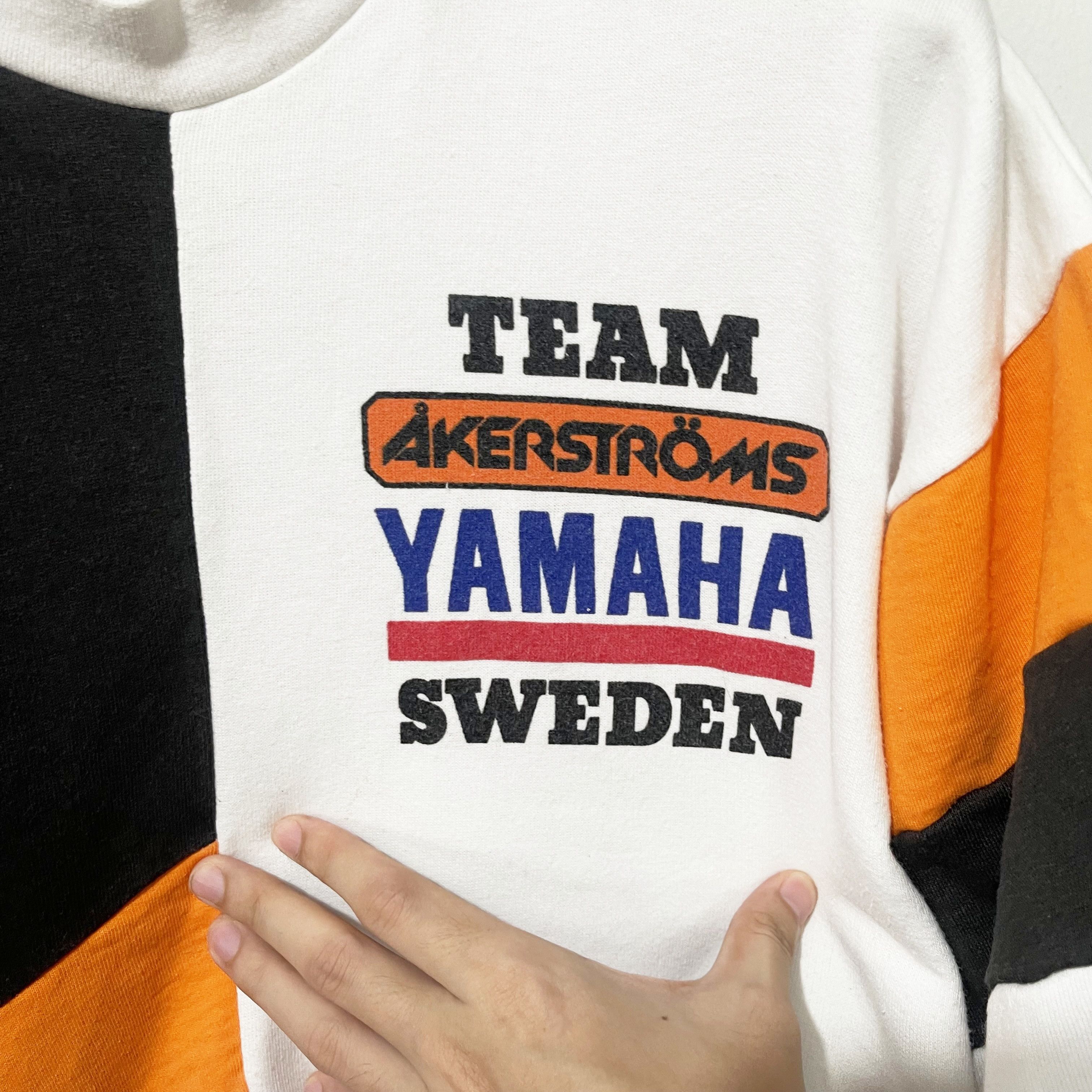 Vintage Vintage 90s Sweden Motorcycle Team Jersery Shirt Size US XL / EU 56 / 4 - 2 Thumbnail