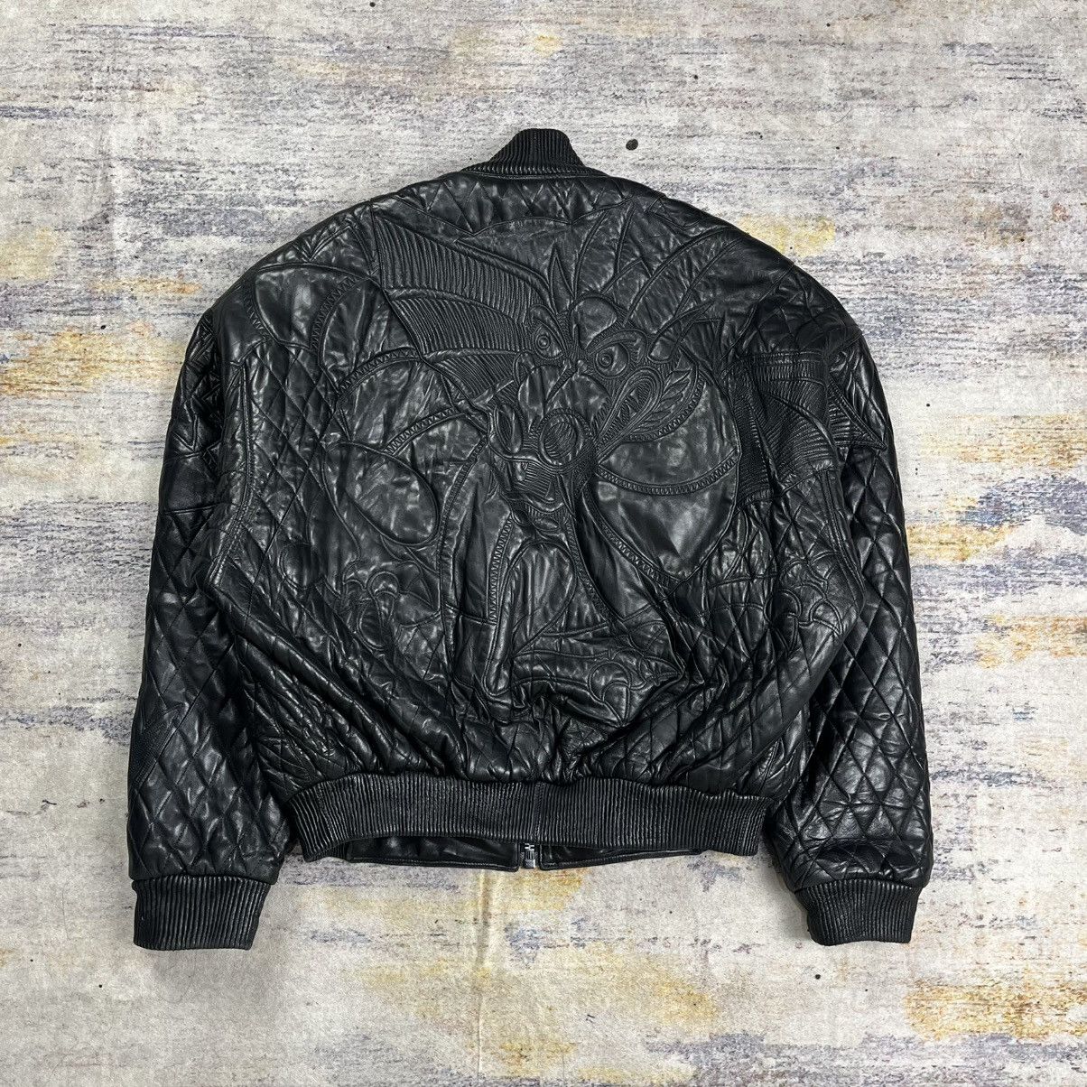 Pelle Pelle Pelle Pelle Marc Buchanan dragon embroidery leather jacket Size US L / EU 52-54 / 3 - 1 Thumbnail