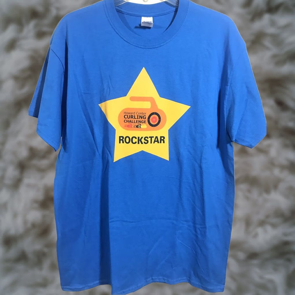 Gildan Gildan T-Shirt Size L Howard Center Curling Challenge Rockstar Men's -D51 Size US L / EU 52-54 / 3 - 1 Thumbnail