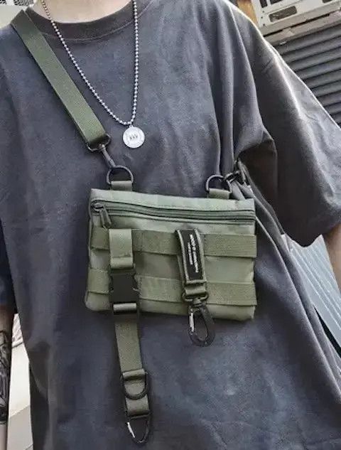 Japanese Brand Military utility messenger bag belt bag fanny pack Size ONE SIZE - 4 Thumbnail