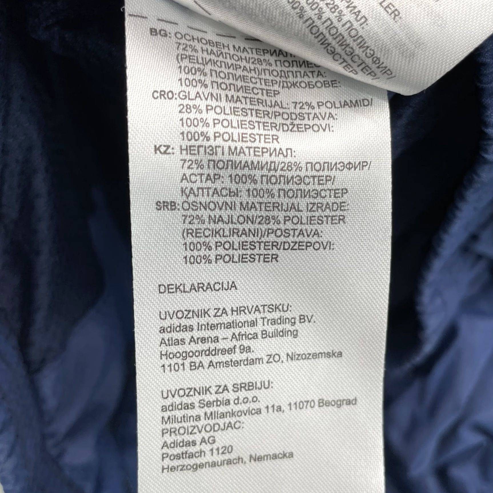 Adidas Adidas Track Jacket Mens Small Blue Y2k Hip Hop Streetwear Windbreaker Retro Gym Jacket Size US S / EU 44-46 / 1 - 7 Thumbnail