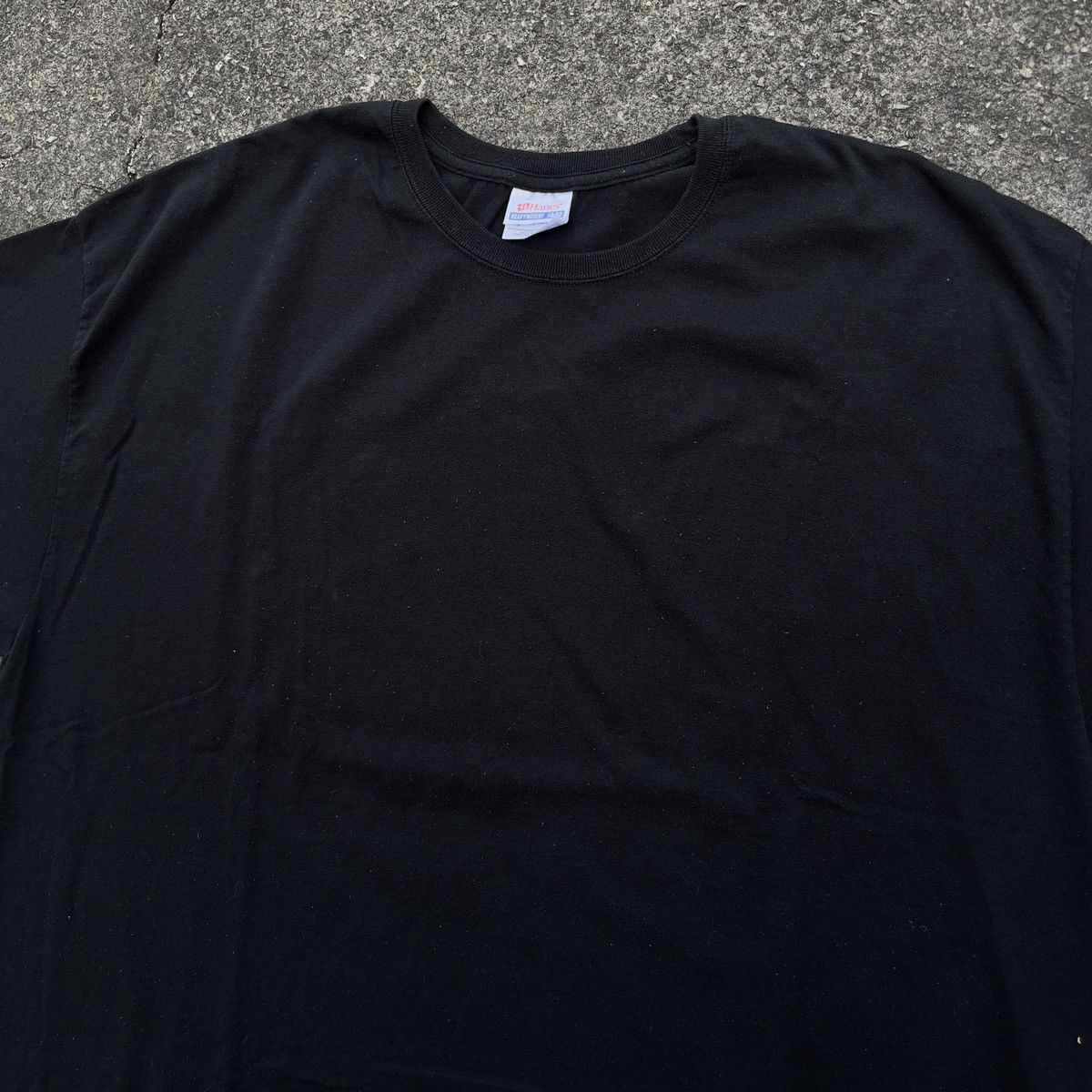 Hanes × Vintage Vintage Y2K Black Blank Hanes Heavyweight Shirt Size US XXL / EU 58 / 5 - 2 Thumbnail