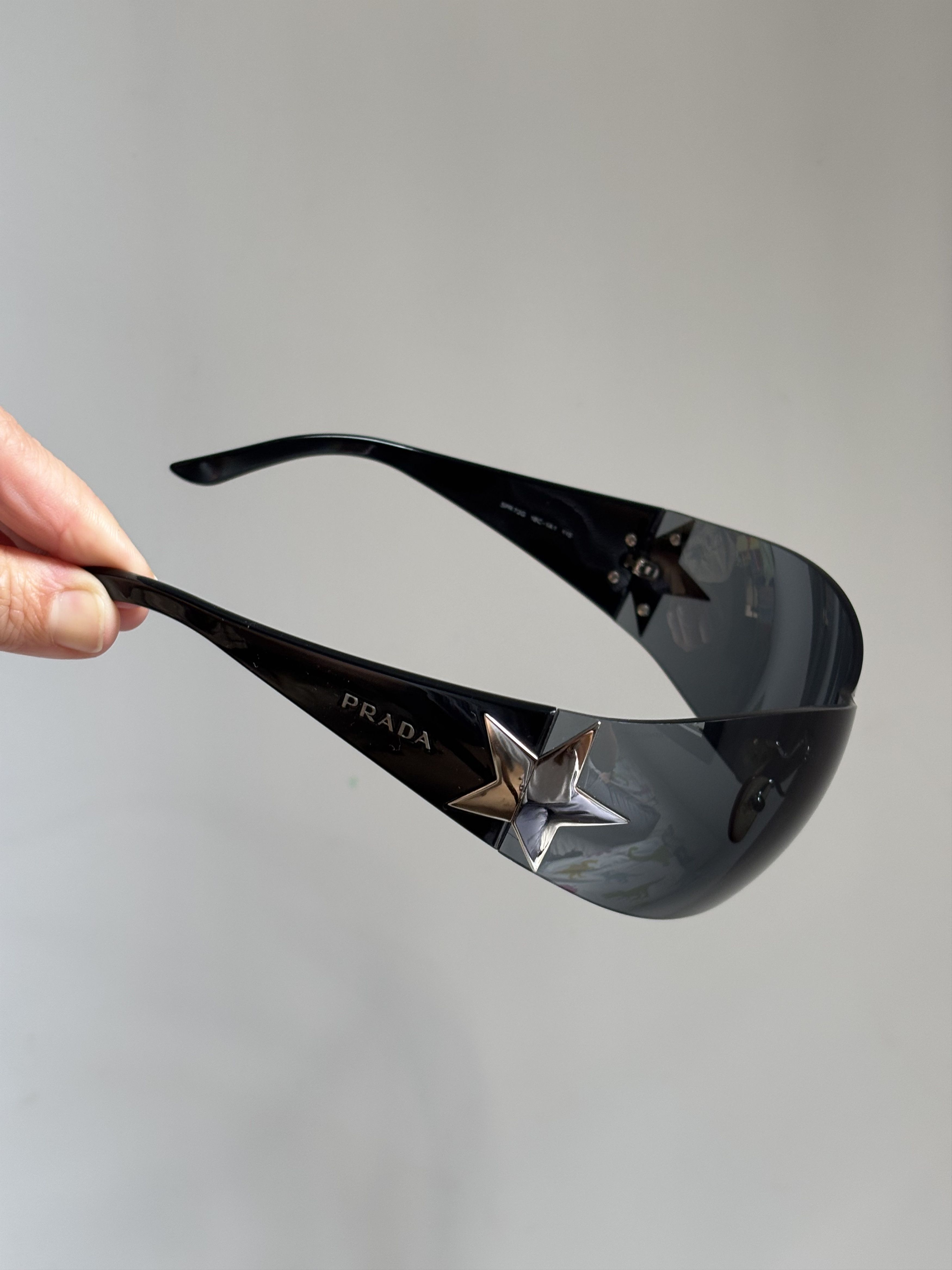Prada Sunglasses Star 2004 Star White Ski Shield Mask Fire Size ONE SIZE - 5 Thumbnail