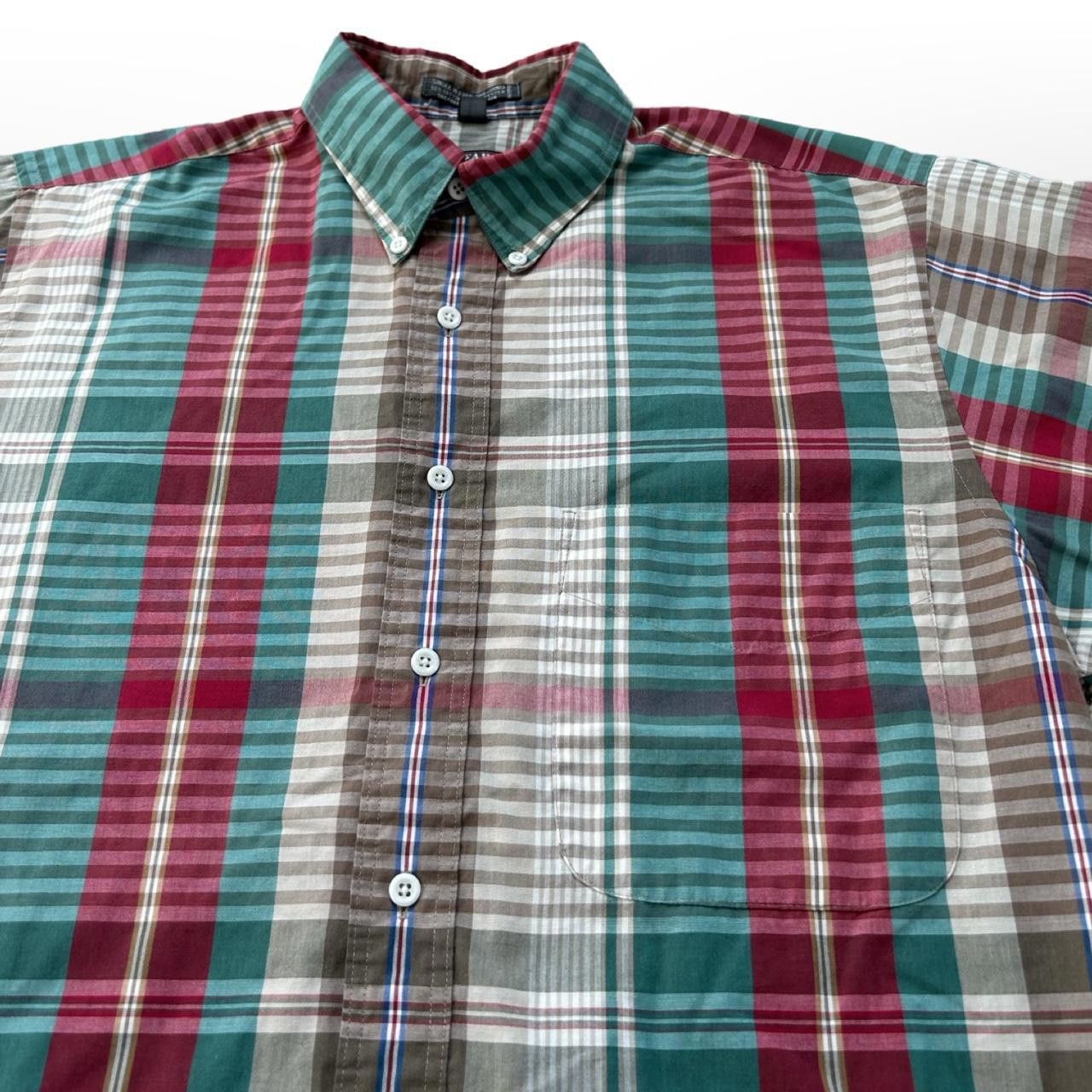 Van Heusen × Vintage Vintage Cropped Boxy Checkered Short Sleeve Button Up Shirt Size US M / EU 48-50 / 2 - 4 Thumbnail