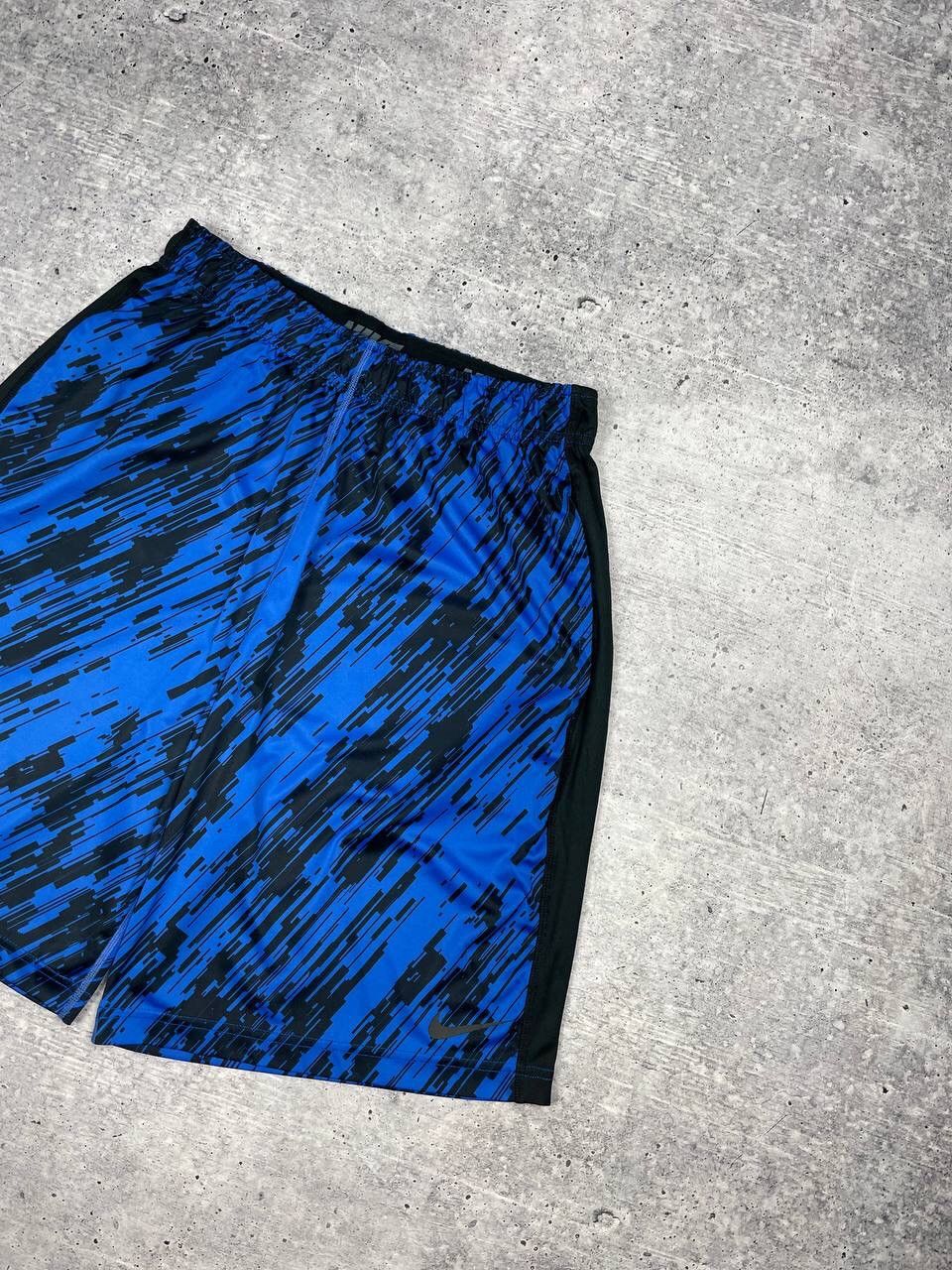 Nike Vintage Nike Y2K Style Drill Blue Wide Leg Casual Rap Shorts Size US 32 / EU 48 - 3 Thumbnail