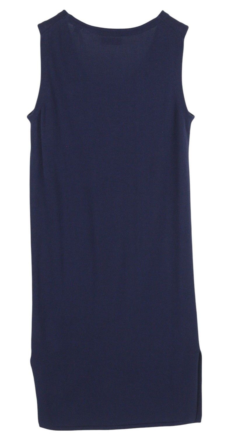 Gant KNITTED PIMA COTTON XS Blue Sleeveless Dress 84956 Size XS / US 0-2 / IT 36-38 - 2 Thumbnail