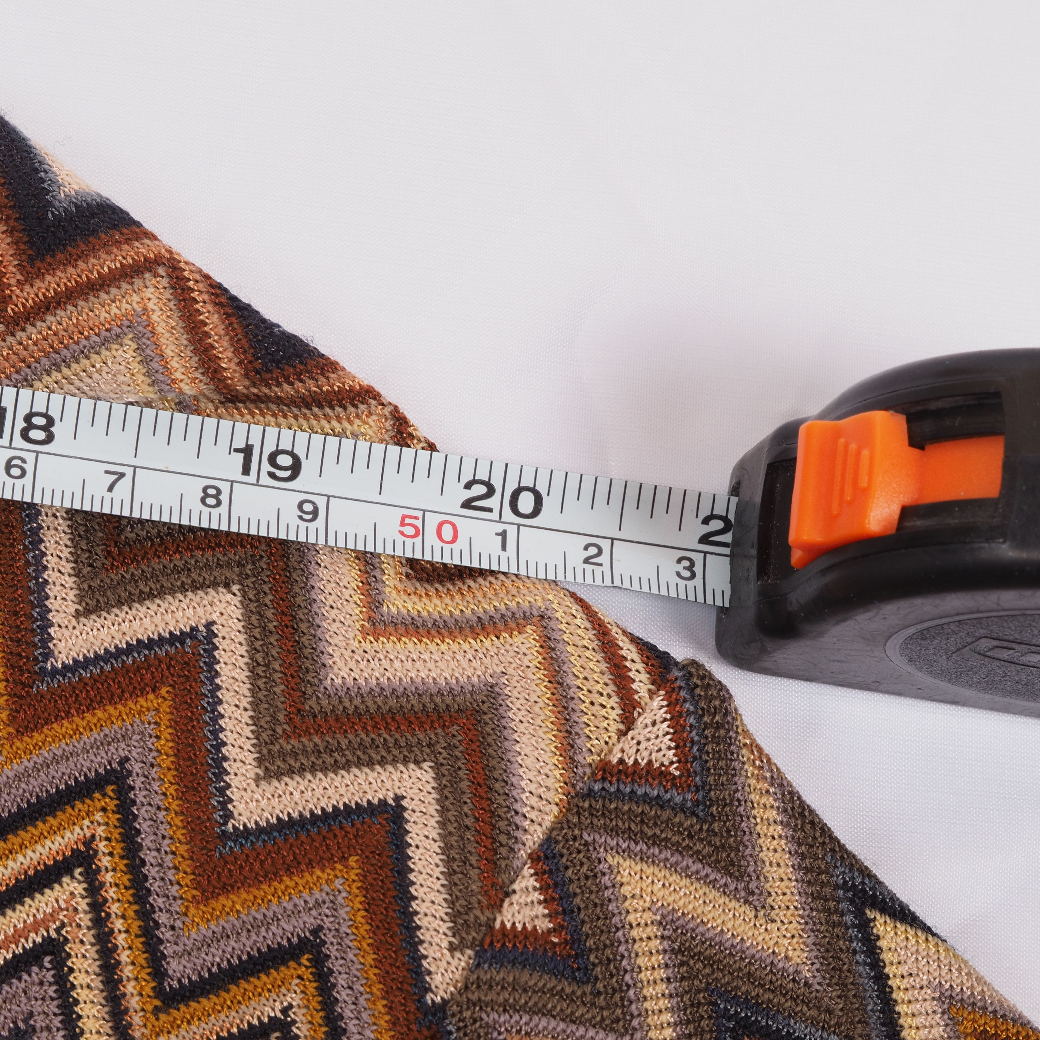 Missoni Missoni Vintage Knit Belted Chevron Zigzag Dress Brown Size L / US 10 / IT 46 - 8 Thumbnail