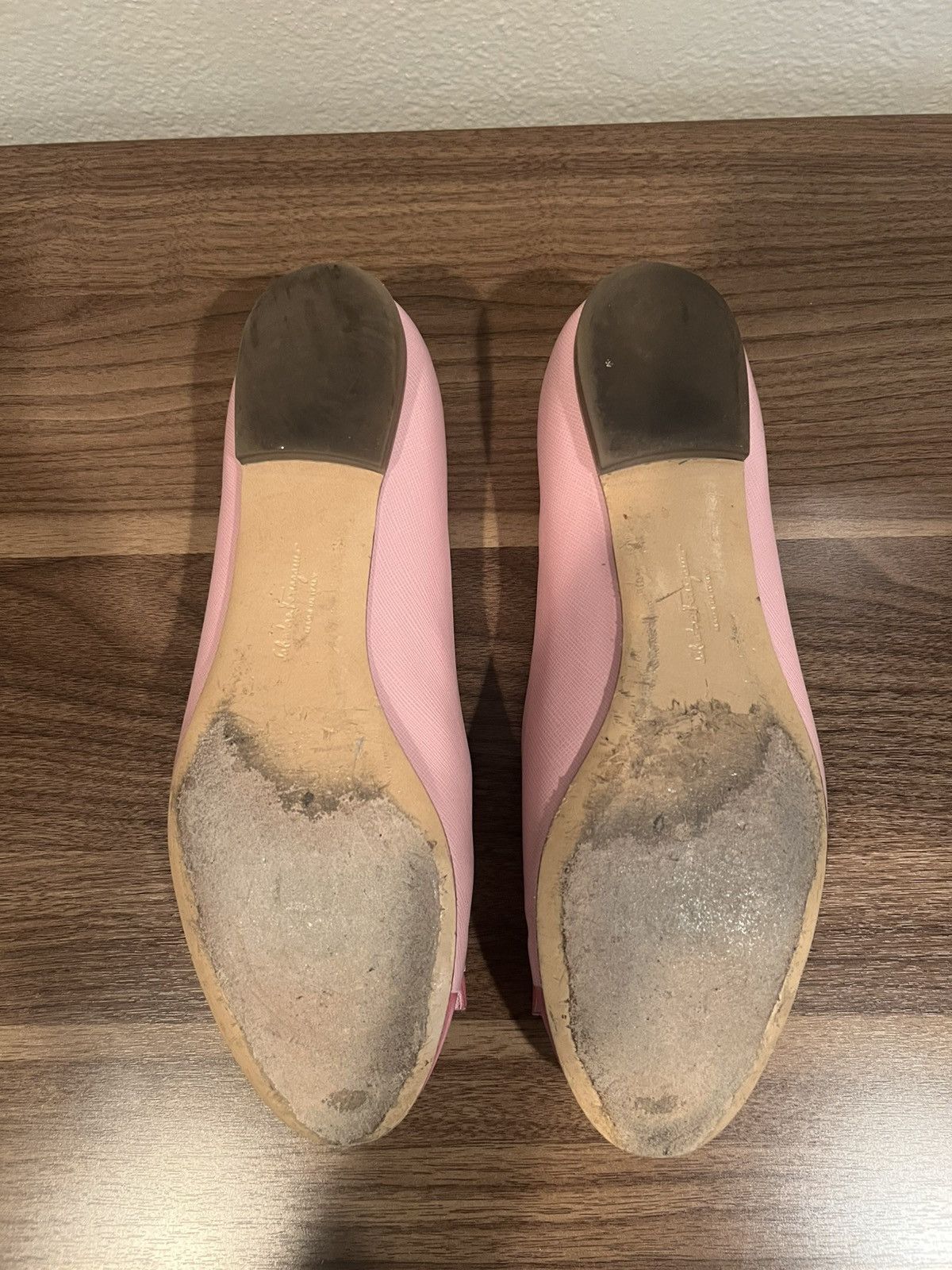 Salvatore Ferragamo Pink bow color block flats Size US 8 / IT 38 - 2 Thumbnail