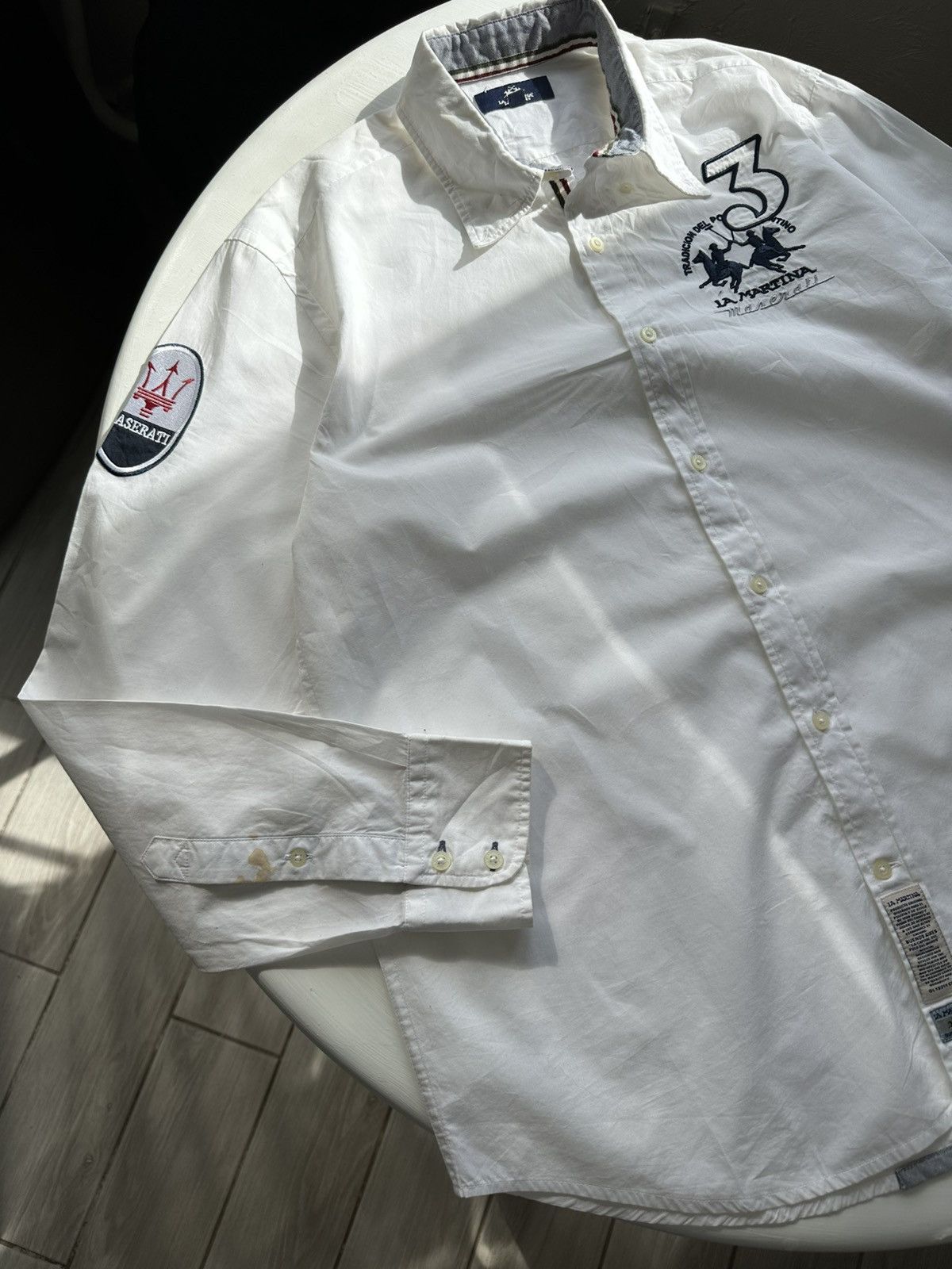 La Martina × Vintage La Martina Maserati Shirt Long Sleeve Y2K Size M Size US L / EU 52-54 / 3 - 3 Thumbnail