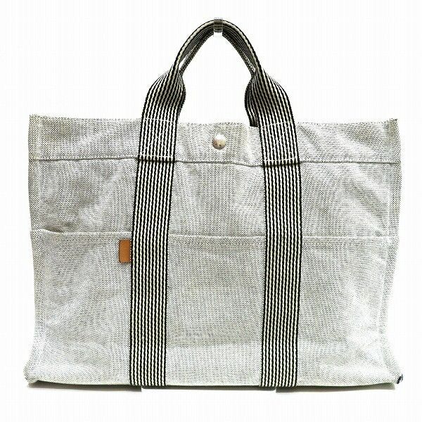 Hermes Hermes Hermes Canvas New Fourre-Tout MM Handbag Canvas Handbag in Good Condition Size ONE SIZE - 1 Thumbnail