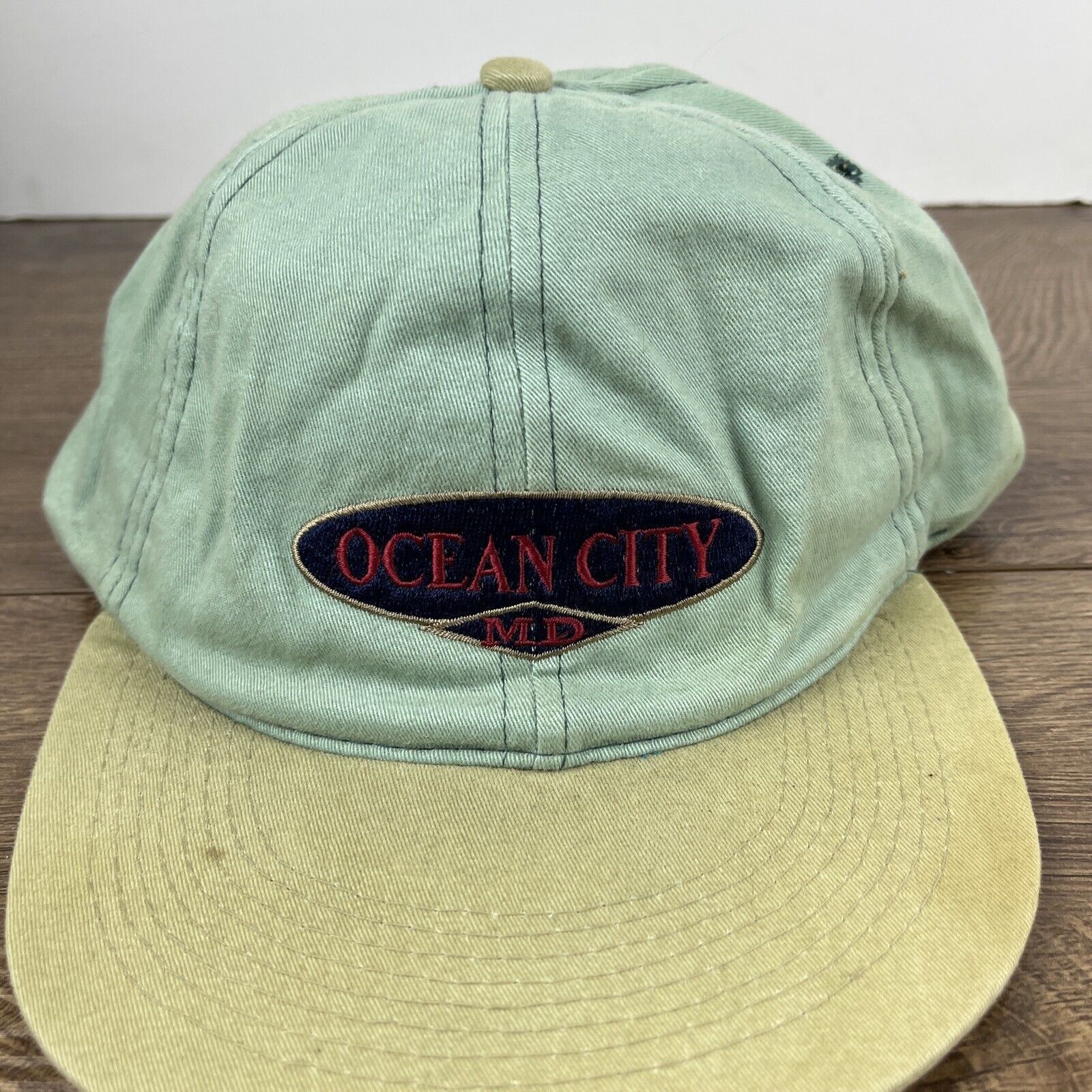 Other Ocwan City Hat Ocean City Green Hat Snapback Adjustable Adul Size ONE SIZE - 6 Thumbnail