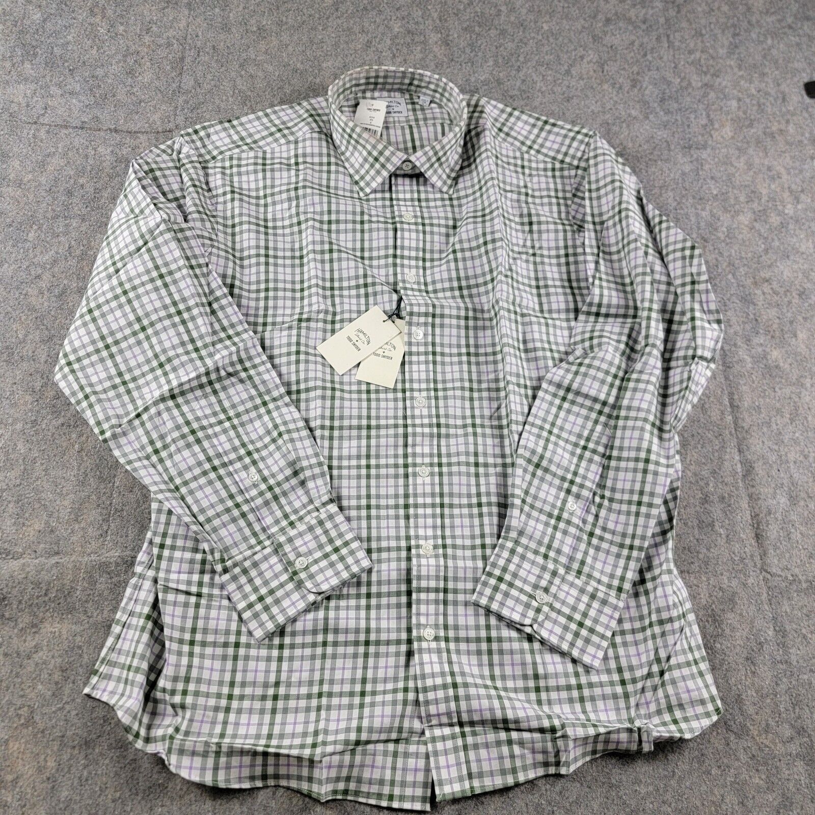 Todd Snyder Hamilton + Todd Snyder Check Gingham Button Down Shirt Size US XL / EU 56 / 4 - 2 Thumbnail