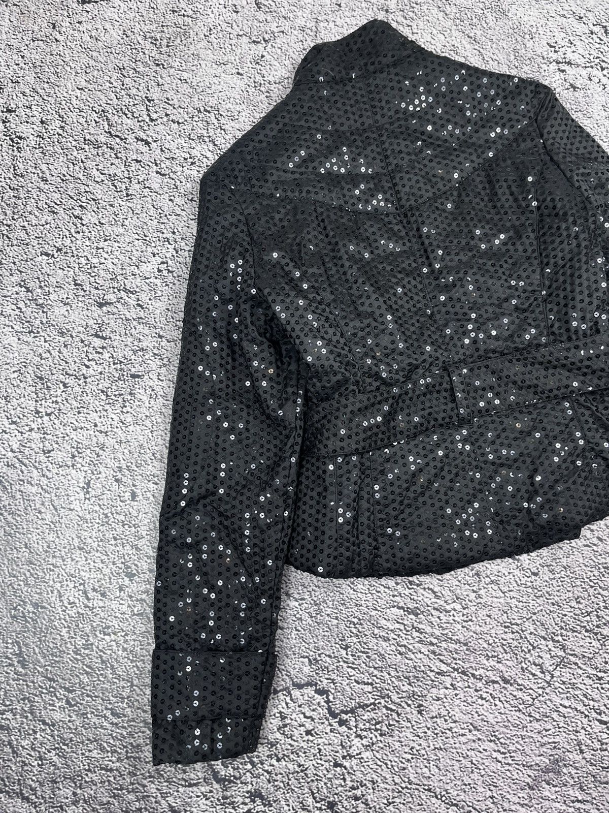 Japanese Brand Luxury Sequin Quilted Jacket Vintage Glamour DG Style Size S / US 4 / IT 40 - 9 Thumbnail