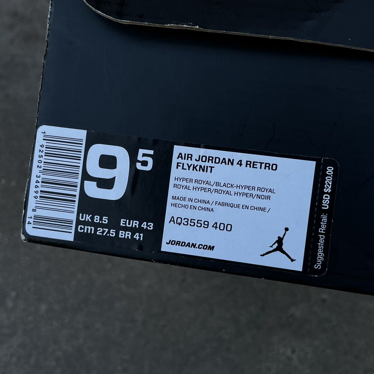 Jordan Brand × Nike 2019 Air Jordan 4 Retro Flyknit Royal Blue Sz 9.5 Size US 9.5 / EU 42-43 - 21 Thumbnail