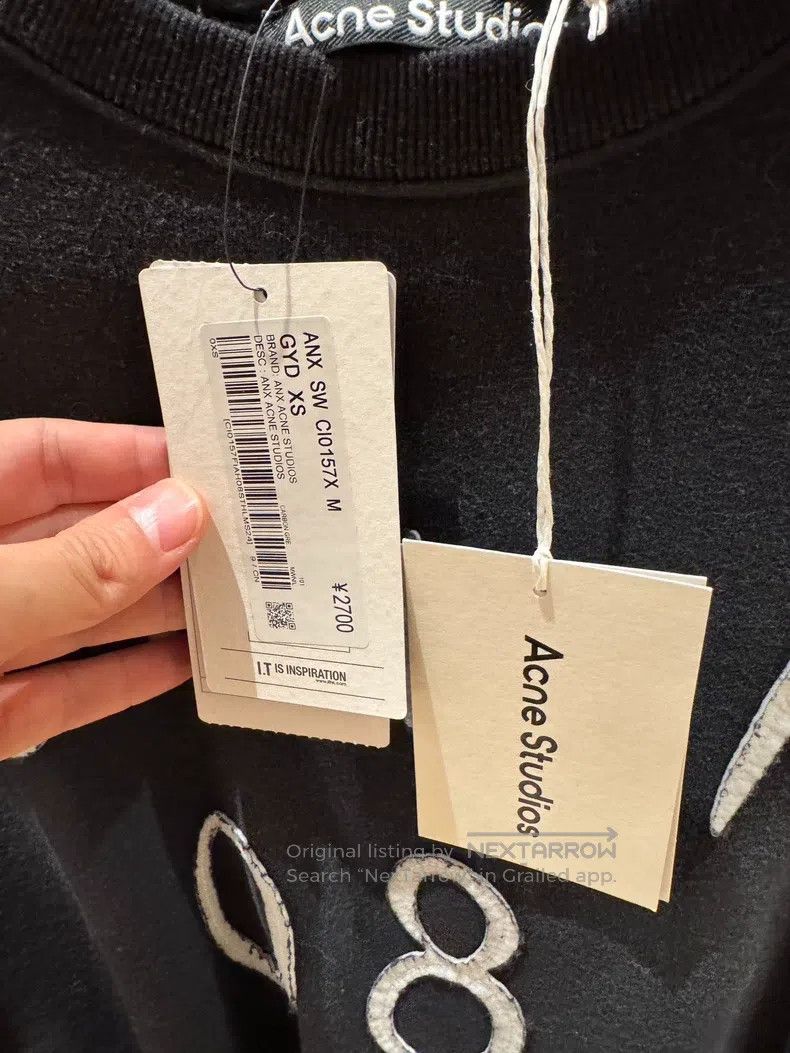 Acne Studios Acne Studios Letter Sweatshirt Size US XS / EU 42 / 0 - 3 Thumbnail