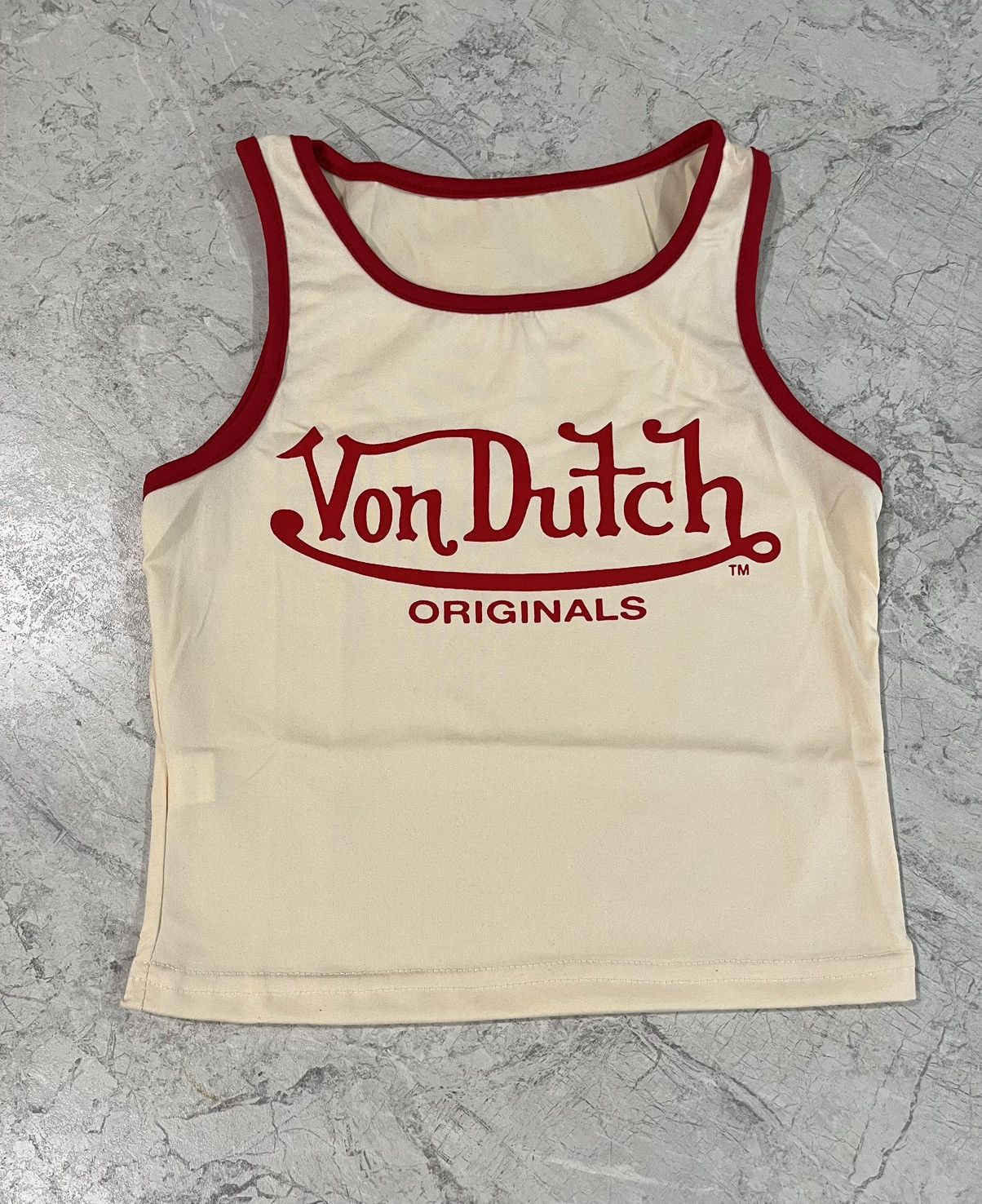 Vintage × Von Dutch Von Dutch Original Vintage Tank RIBBED BABY TEE SLIM FIT Size M / US 6-8 / IT 42-44 - 1 Thumbnail