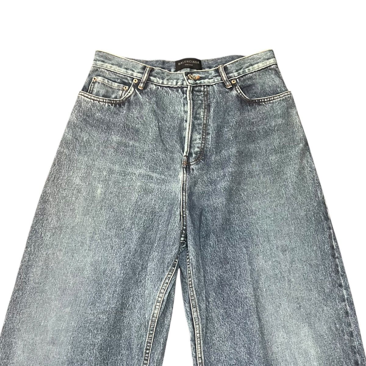 Balenciaga BALENCIAGA 2022AW Trompe-l’œil Heavy Cotton Jersey Denim Set Size US XS / EU 42 / 0 - 14 Thumbnail