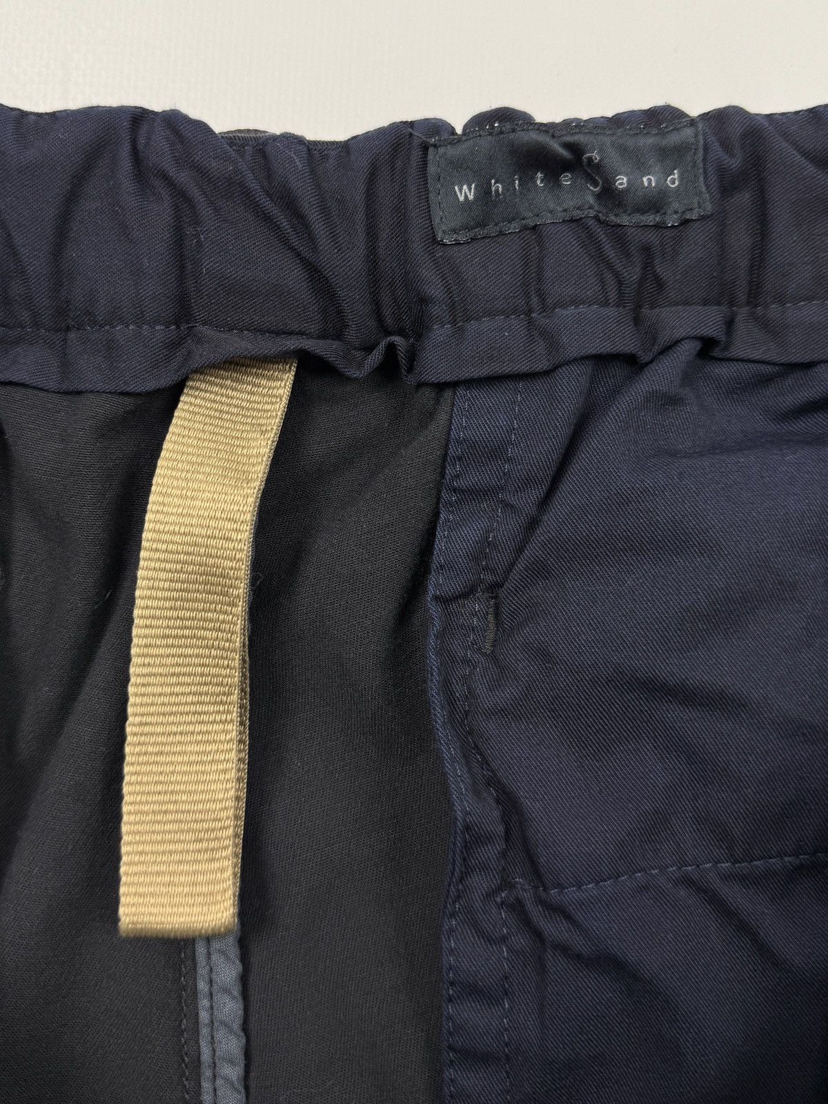 Other White Sand Italy Black Cotton Belted Chino Pants 52 Size US 36 / EU 52 - 8 Thumbnail