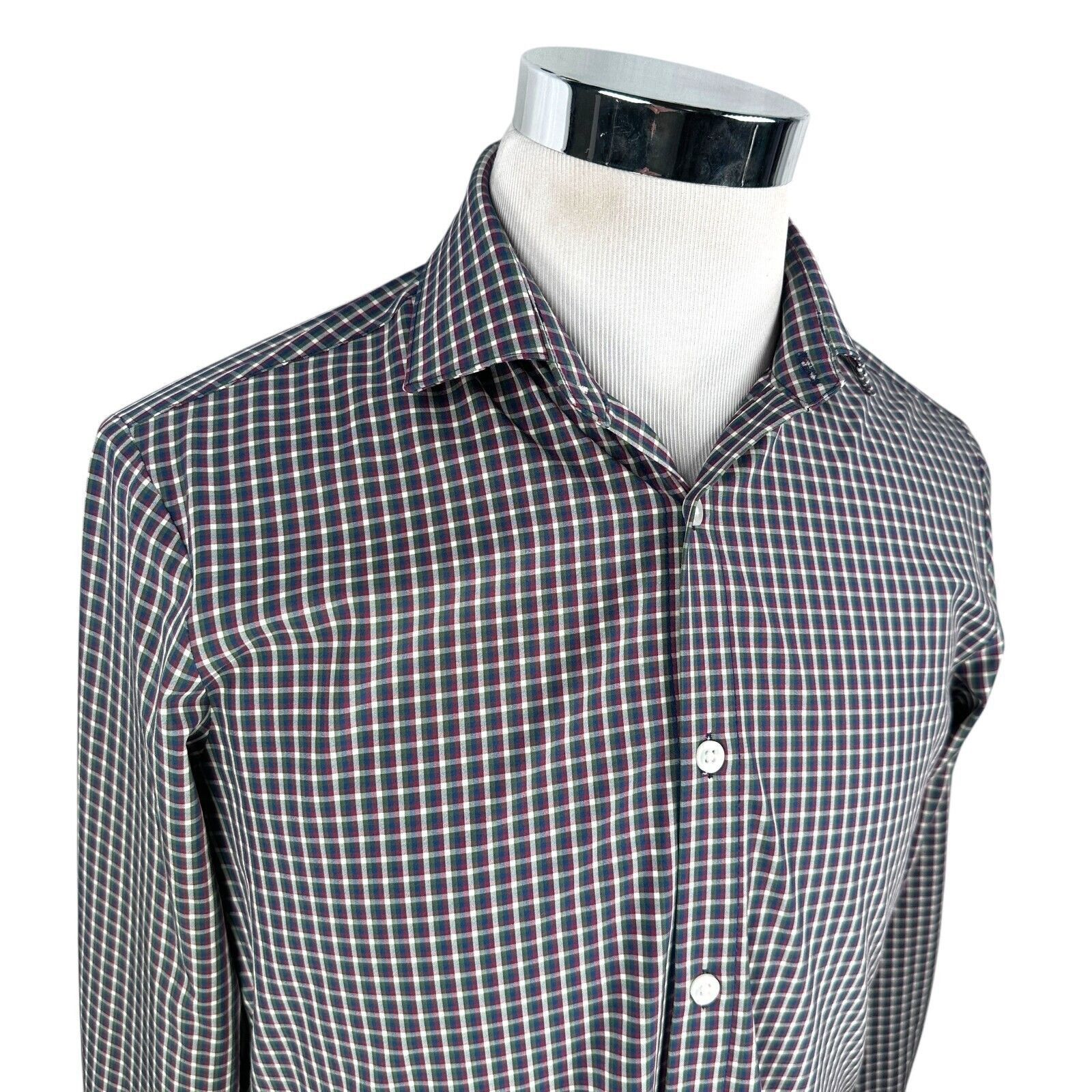 Mizzen+Main Mizzen + Main Shirt Men’s Medium Red Blue Green Check Size US M / EU 48-50 / 2 - 2 Thumbnail