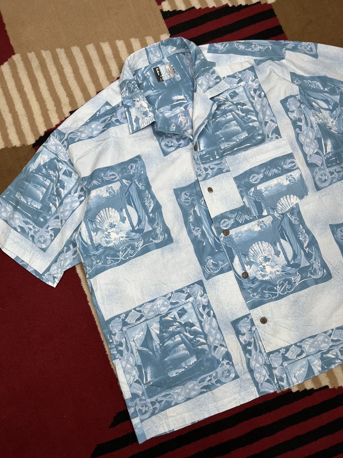 Kansai Yamamoto Fun Kansai Man Motifff Shirt Size US L / EU 52-54 / 3 - 3 Thumbnail