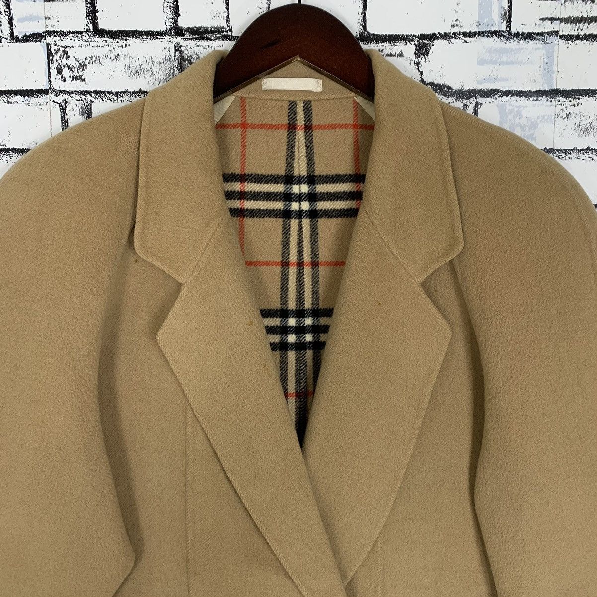 Burberry × Vintage Vintage Burberry Nova Check Wool Jacket Size M / US 6-8 / IT 42-44 - 2 Thumbnail