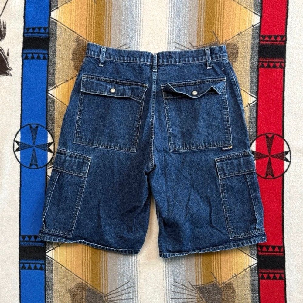 Levi's VINTAGE Levi’s Silvertab Denim Short (Size 33) Baggy Y2K Hip Hop Skater Men Short - Blue, Regular Fit, Zip Closure Size US 33 - 2 Thumbnail