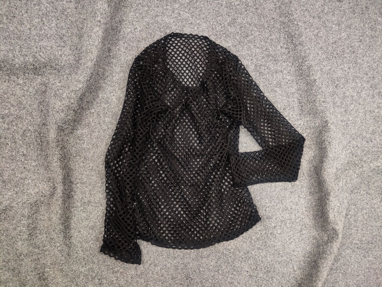Japanese Brand Y2K mesh hysteric glamour junya watanabe Style Long Sleeve Size US S / EU 44-46 / 1 - 1 Thumbnail