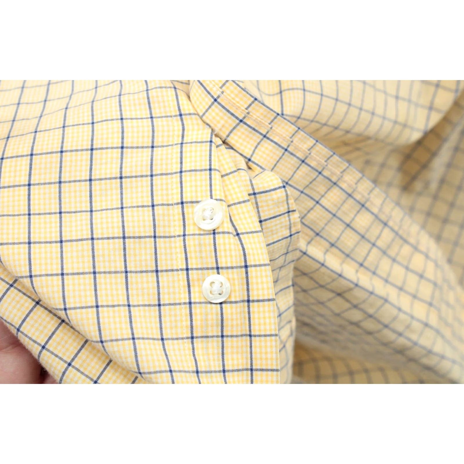 Brooks Brothers Brooks Brothers 346 Shirt Mens 17.5 Yellow Black Check Button-Down Long Sleeve Shirts Mens Yellow Black Check 346 17.5 Button-Down Vintage N/A Size US XXL / EU 58 / 5 - 5 Thumbnail
