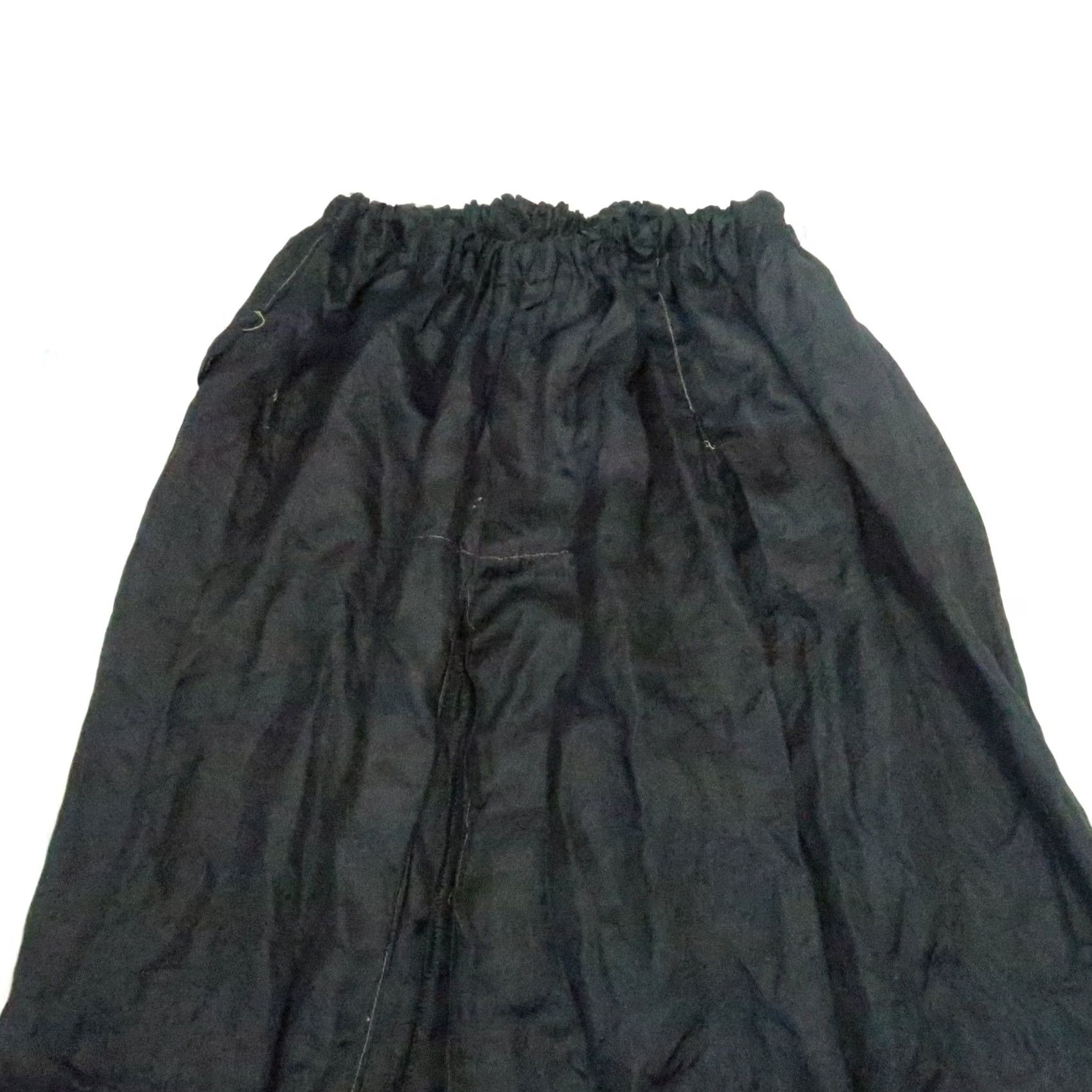Vintage VINTAGE Black Silk Maxi Slip Skirt Women S Long Bohemian Casual Spring Summer Fall Size 28" / US 6 / IT 42 - 2 Thumbnail