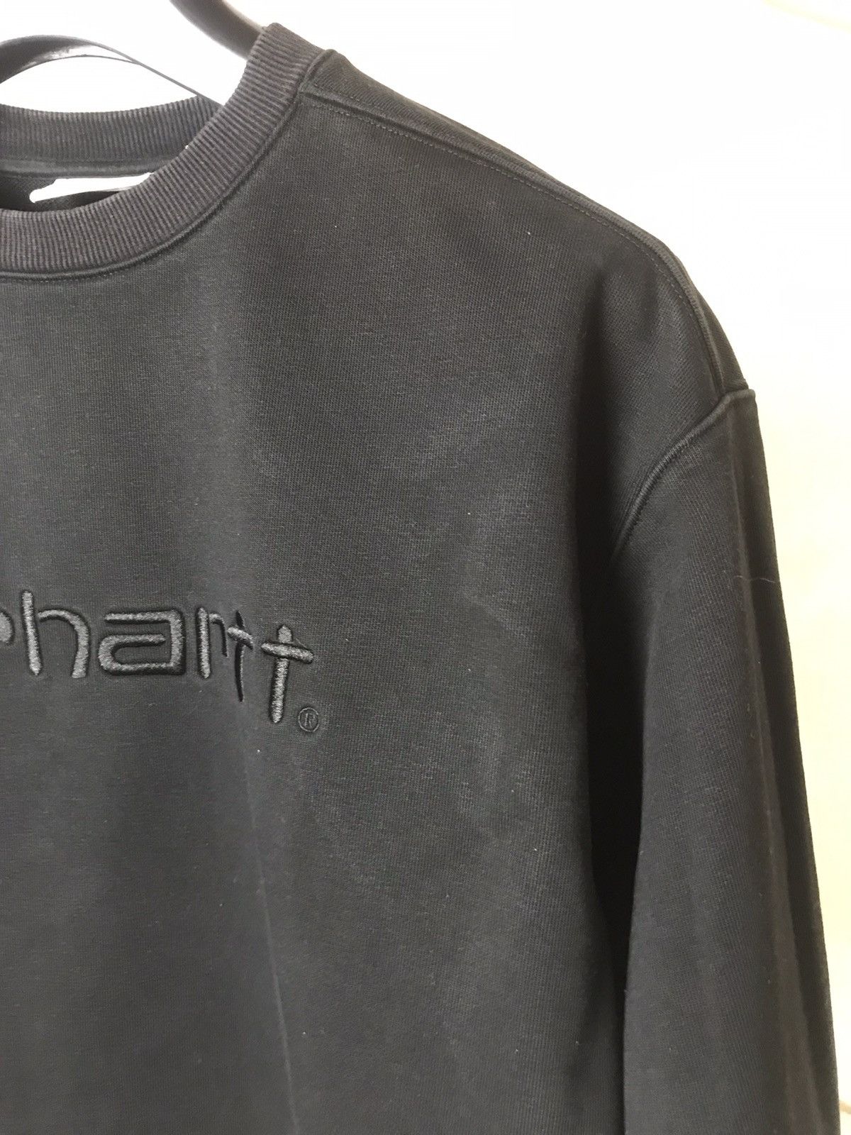 Carhartt × Carhartt Wip 🥷 Vintage Carhartt Big Logo Y2K Sweatshirt Distressed 🔥 Size US S / EU 44-46 / 1 - 7 Thumbnail