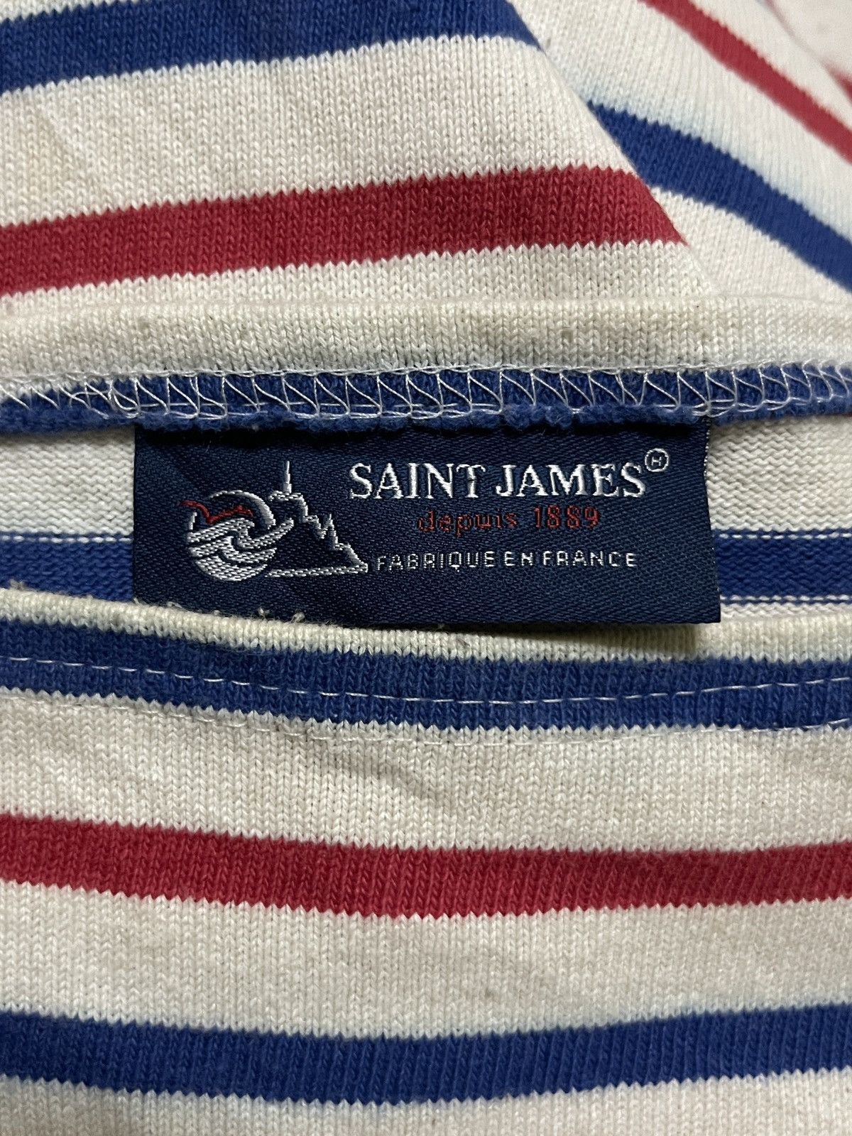 Saint James Saint James Stripe Boat Neck Long Sleeve Size US L / EU 52-54 / 3 - 12 Thumbnail