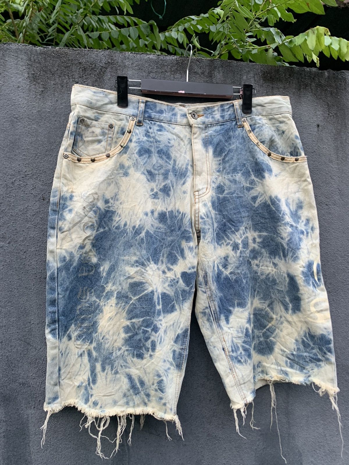 Vintage 👹VINTAGE THRASHED GOTCHA DENIM SHORTS Size US 34 / EU 50 - 6 Thumbnail
