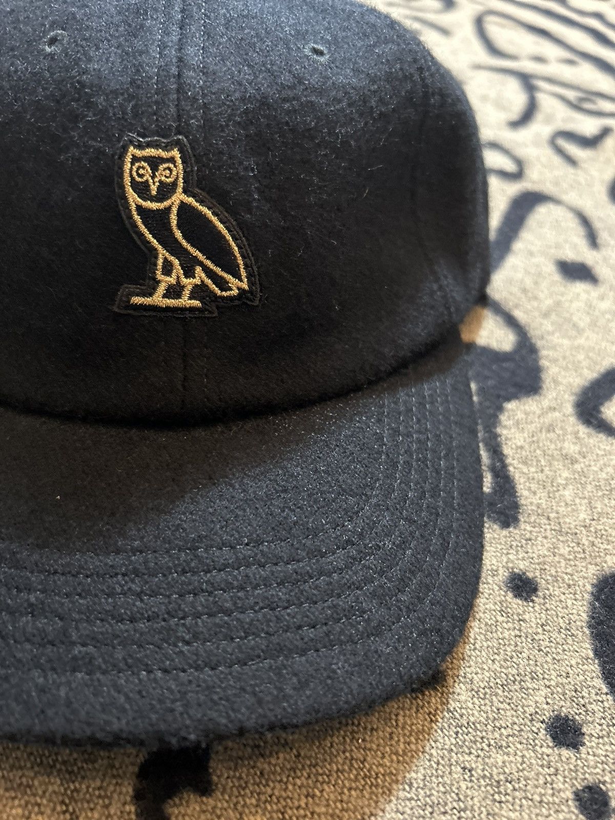 October's Very Own Owl Patch Wool Hat Size ONE SIZE - 2 Thumbnail