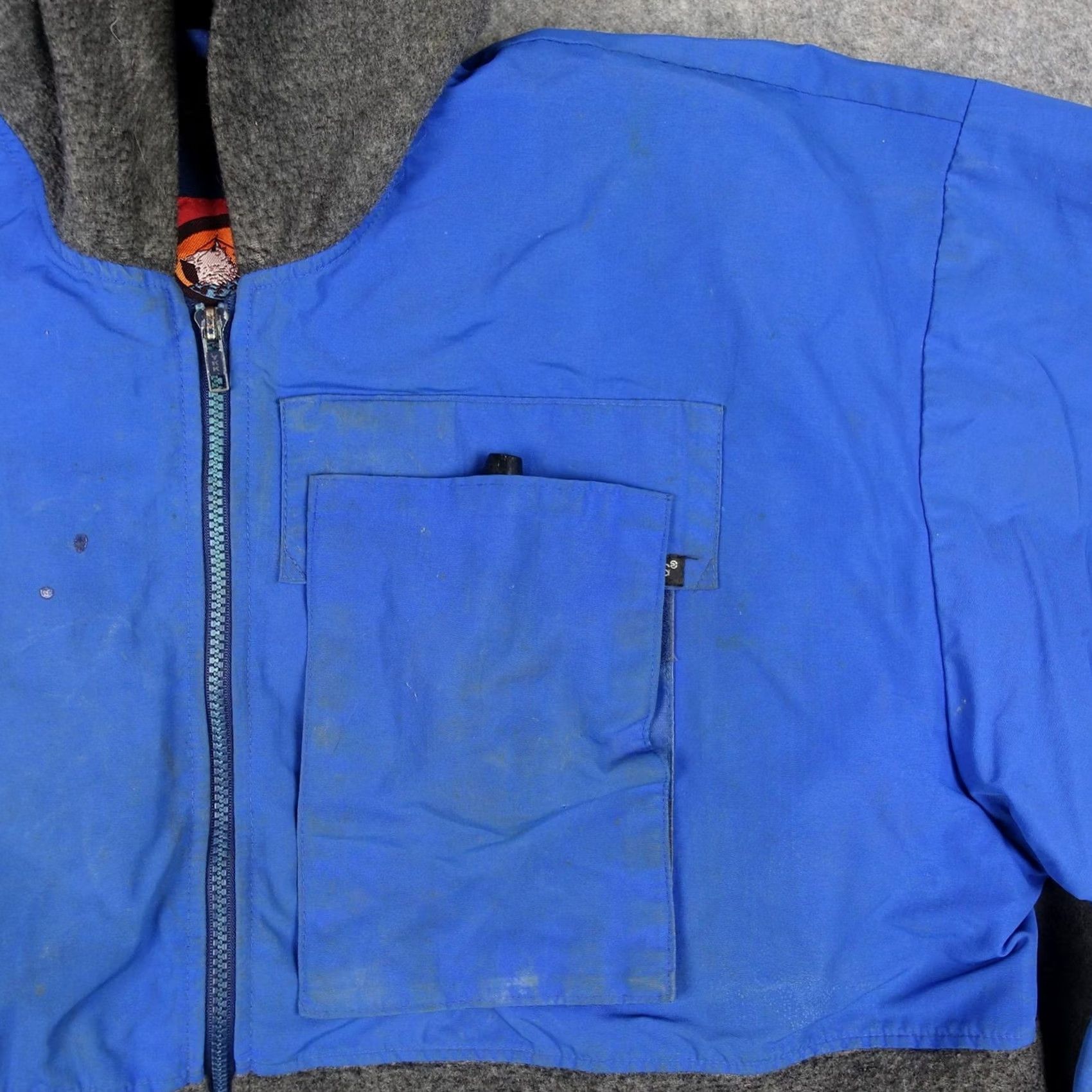 Vintage Stormy Seas Jacket Mens 2XL Blue Hooded Bomber Fleece Lined Workwear USAZippered Front Pocket, Casual, Outdoor Mens 2XL Blue Jacket Size US XXL / EU 58 / 5 - 3 Thumbnail