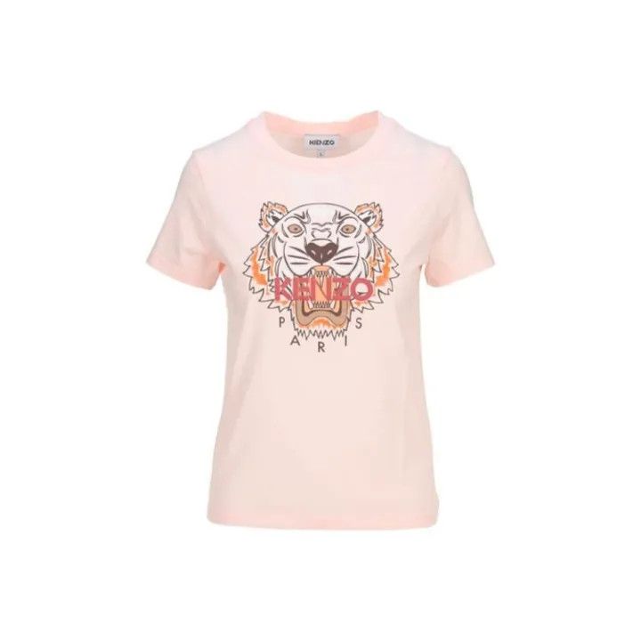 Kenzo Kenzo Logo Round Neck T-Shirt for Women 0079 Size S / US 4 / IT 40 - 1 Thumbnail