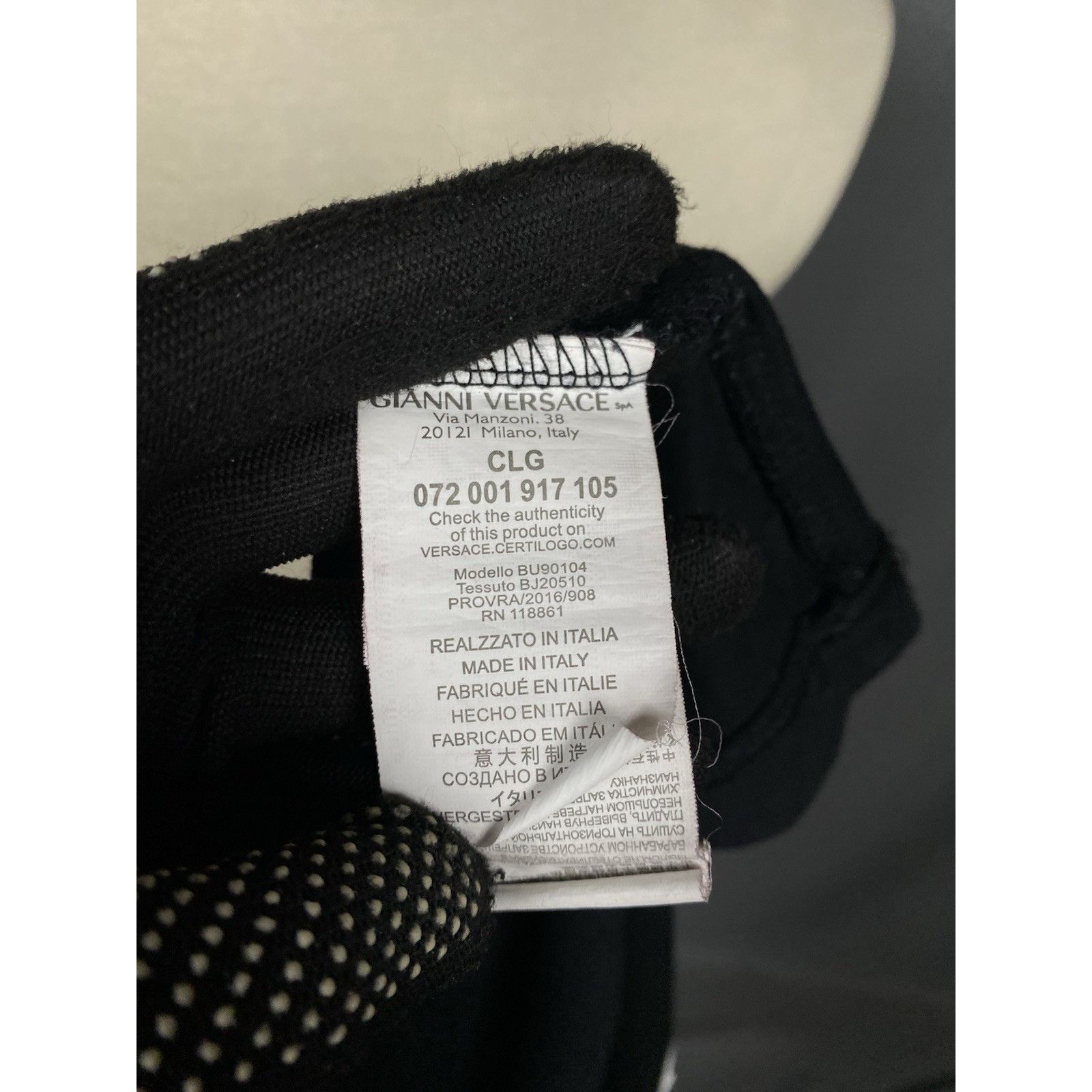 Versace Versus Versace Big Logo Men's Black T-Shirt Size 2XL Size US XXL / EU 58 / 5 - 10 Thumbnail