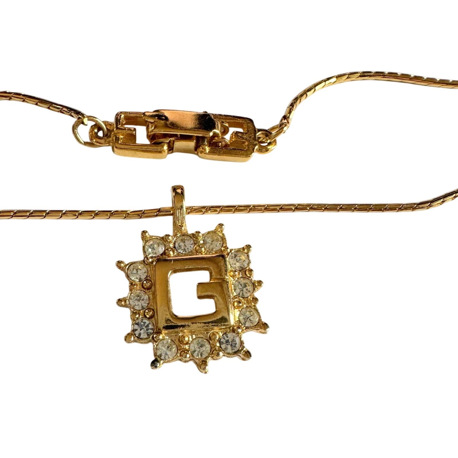 Givenchy Givenchy G with Burst of Rhinestones Necklace Size ONE SIZE - 10 Thumbnail